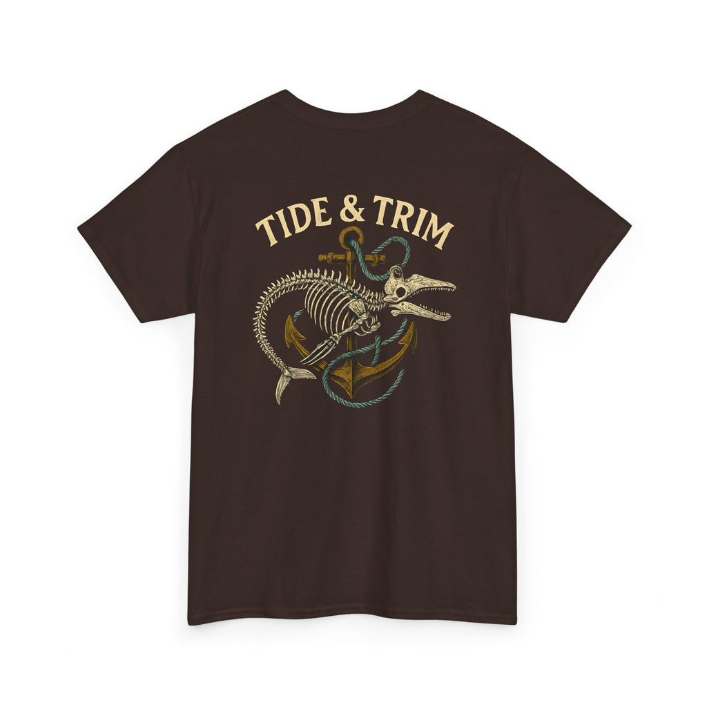 Nautical Skeleton Fish Anchor T-Shirt