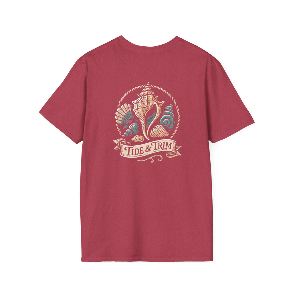 Seashell Beach Nautical T-Shirt — Coastal Shell Print Tee
