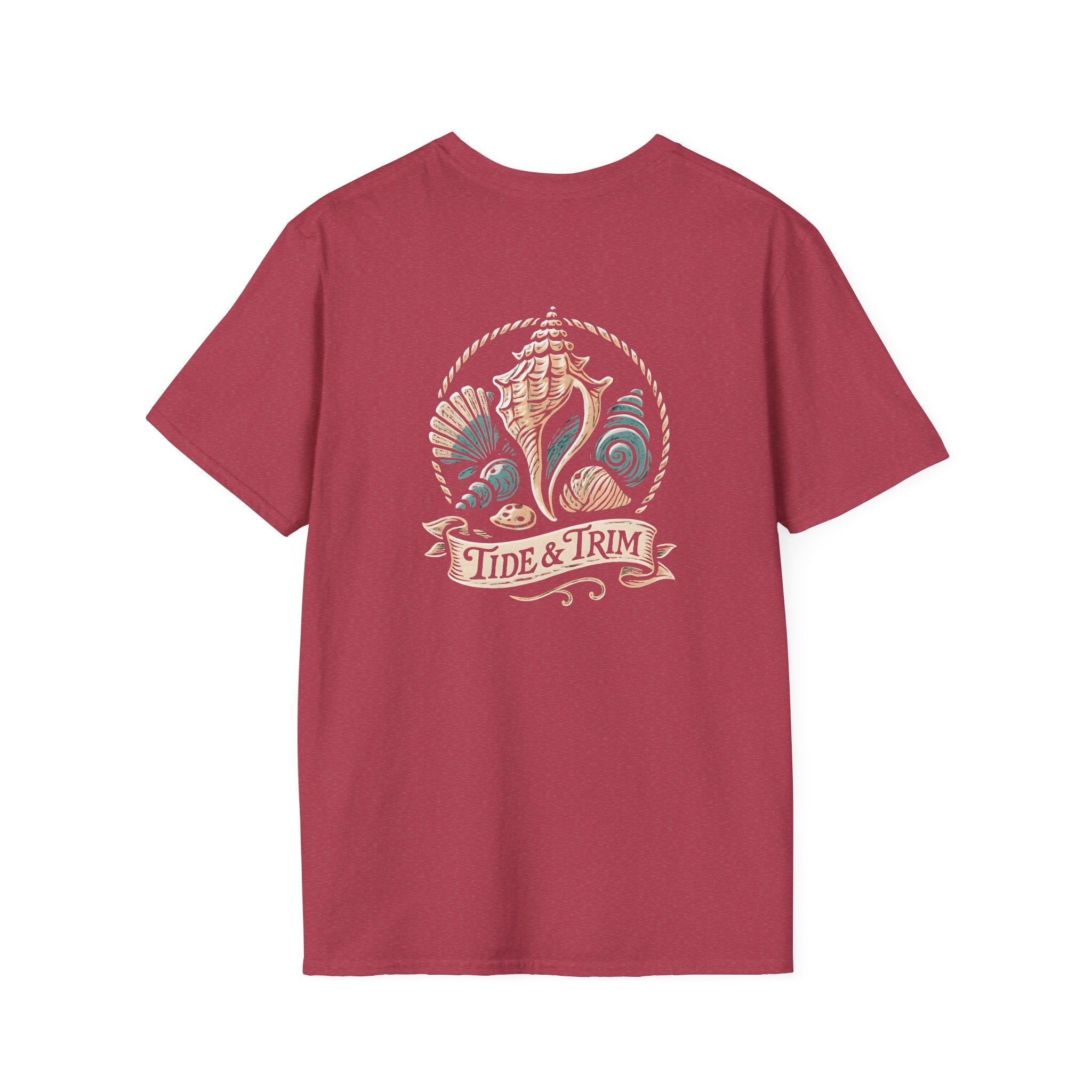 Seashell Beach Nautical T-Shirt — Coastal Shell Print Tee