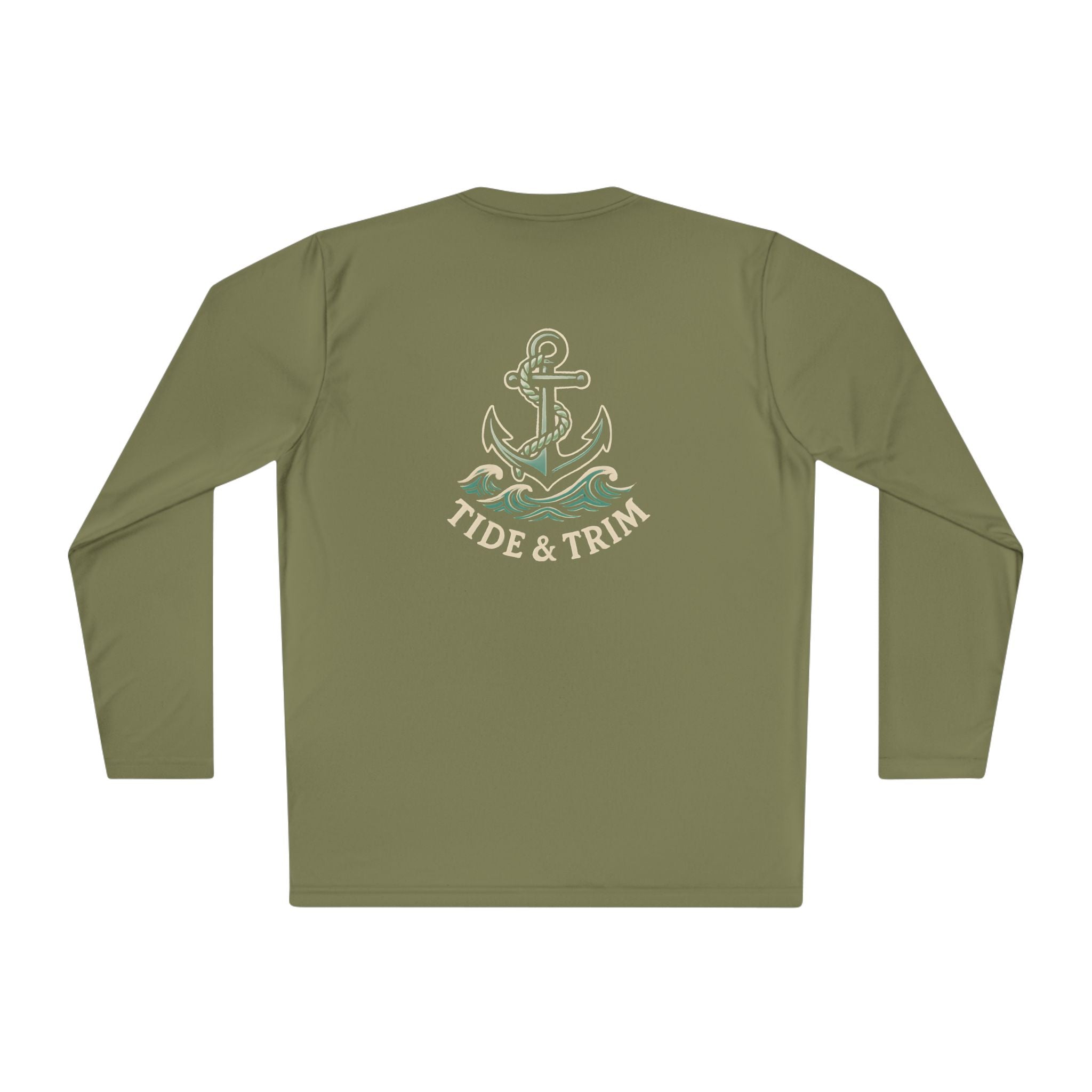 Nautical Anchor Long Sleeve Tee — Tide & Trim Crew Shirt