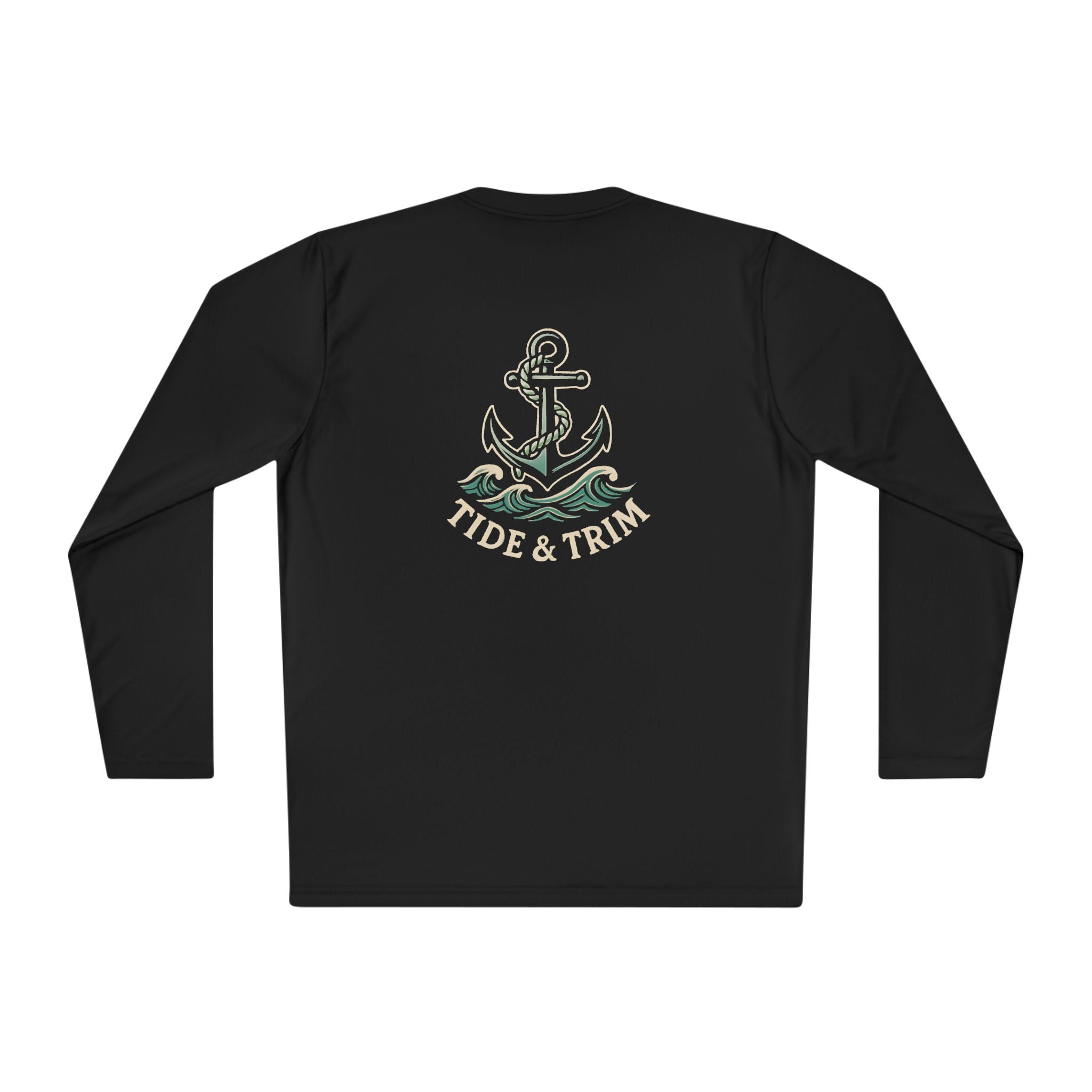 Nautical Anchor Long Sleeve Tee — Tide & Trim Crew Shirt