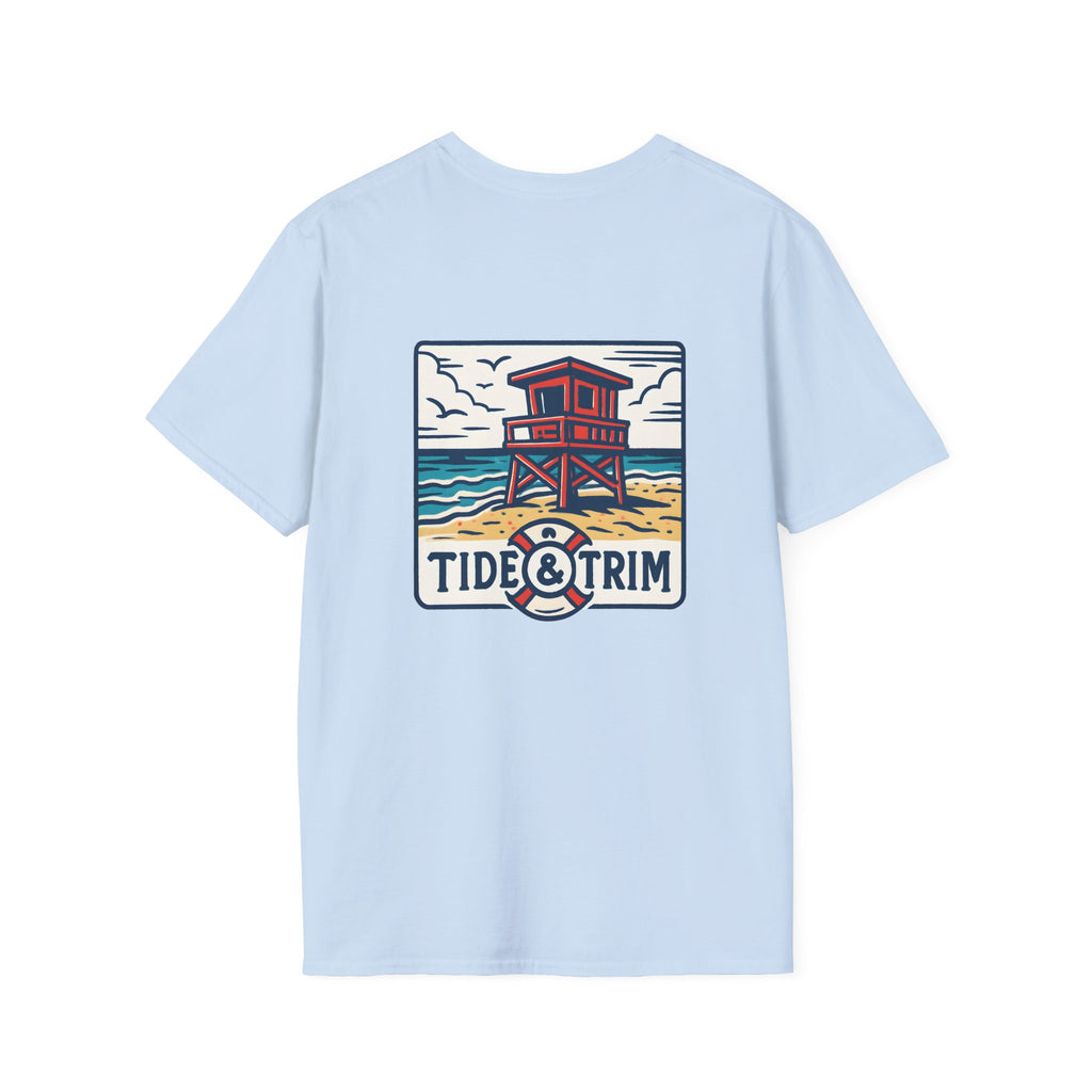 Coastal Lifeguard Tower Beach T-Shirt — Vintage Coastal Lifeguard Tee