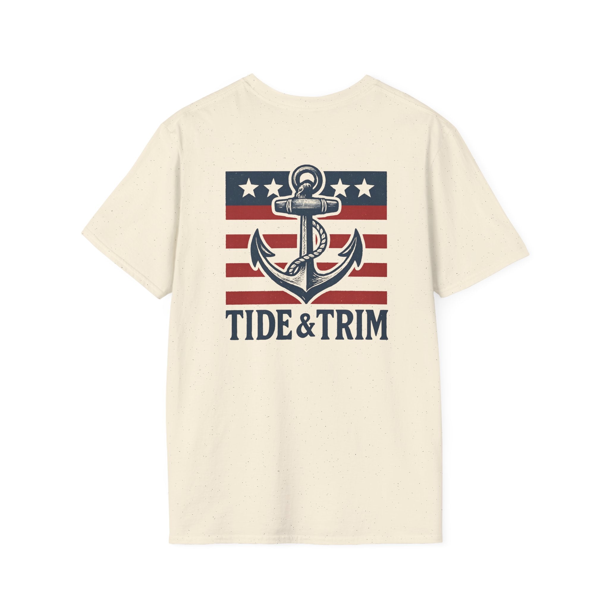 Patriotic Anchor Nautical T-Shirt — Tide & Trim Flag Design