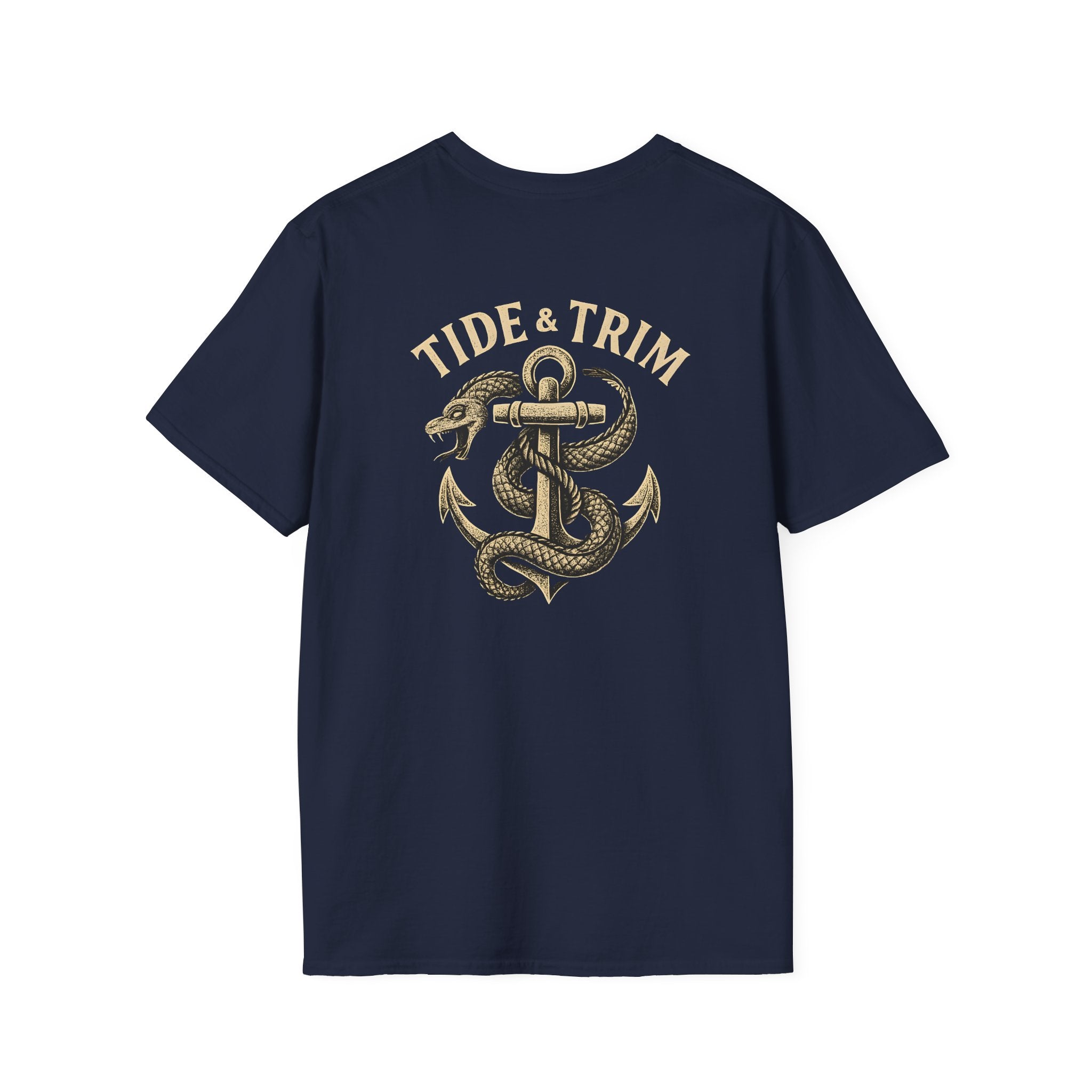 Sea Serpent Nautical Anchor T-Shirt- Tide & Trim