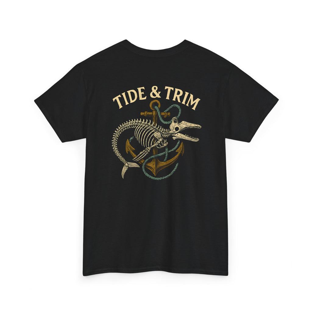 Nautical Skeleton Fish Anchor T-Shirt