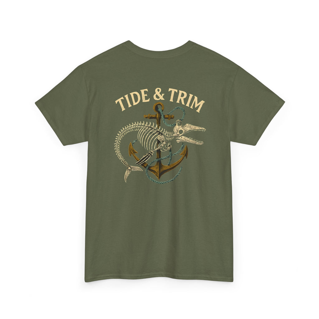 Nautical Skeleton Fish Anchor T-Shirt