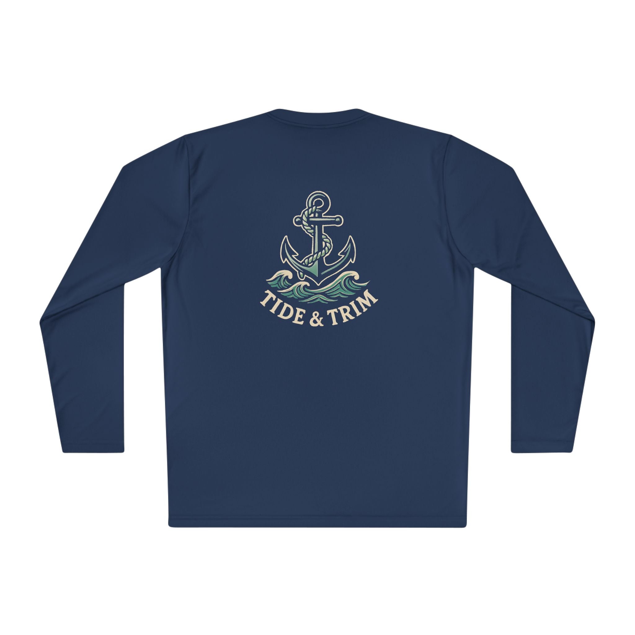 Nautical Anchor Long Sleeve Tee — Tide & Trim Crew Shirt