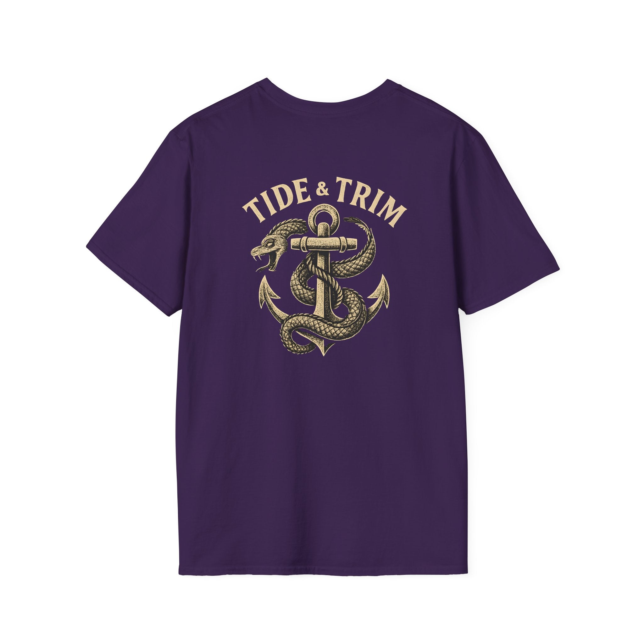 Sea Serpent Nautical Anchor T-Shirt- Tide & Trim