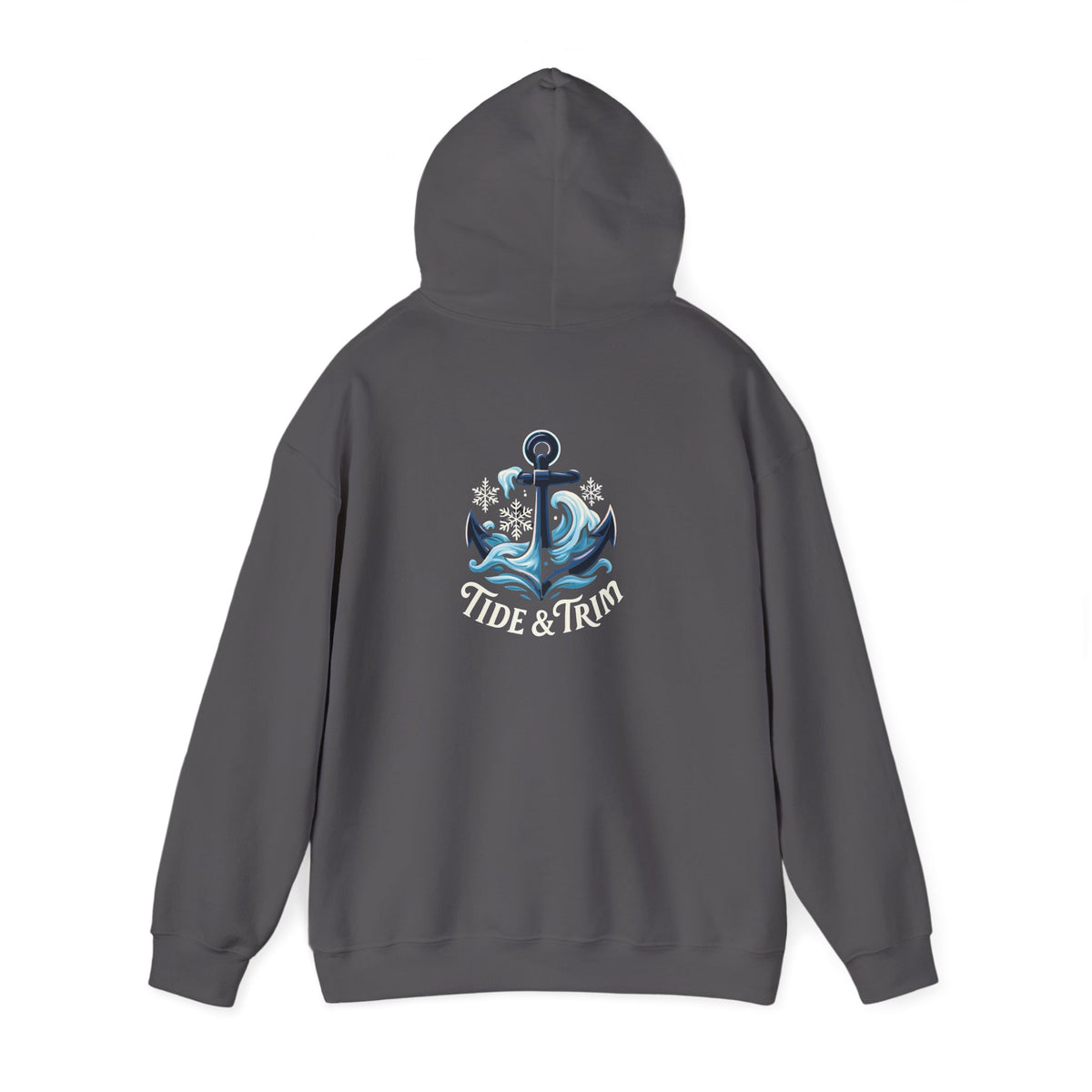 Tide & Trim Anchor Hoodie — Nautical Wave Pullover for Ocean Lovers