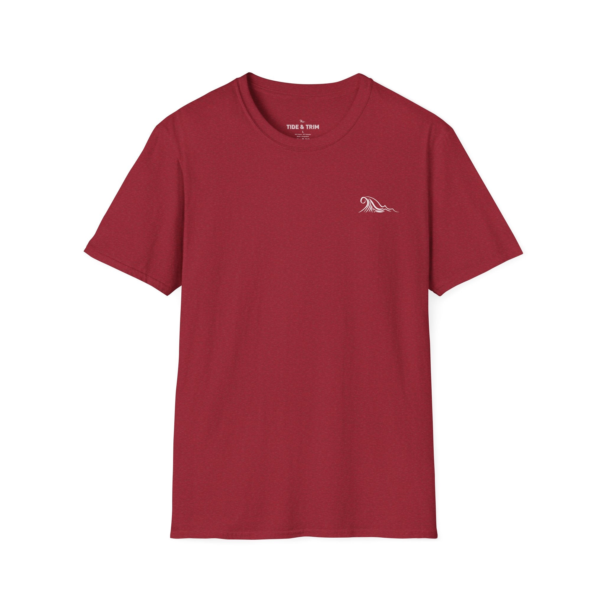 Sunset Wave Nautical Anchor T-Shirt — Beach Vintage Coastal Tee