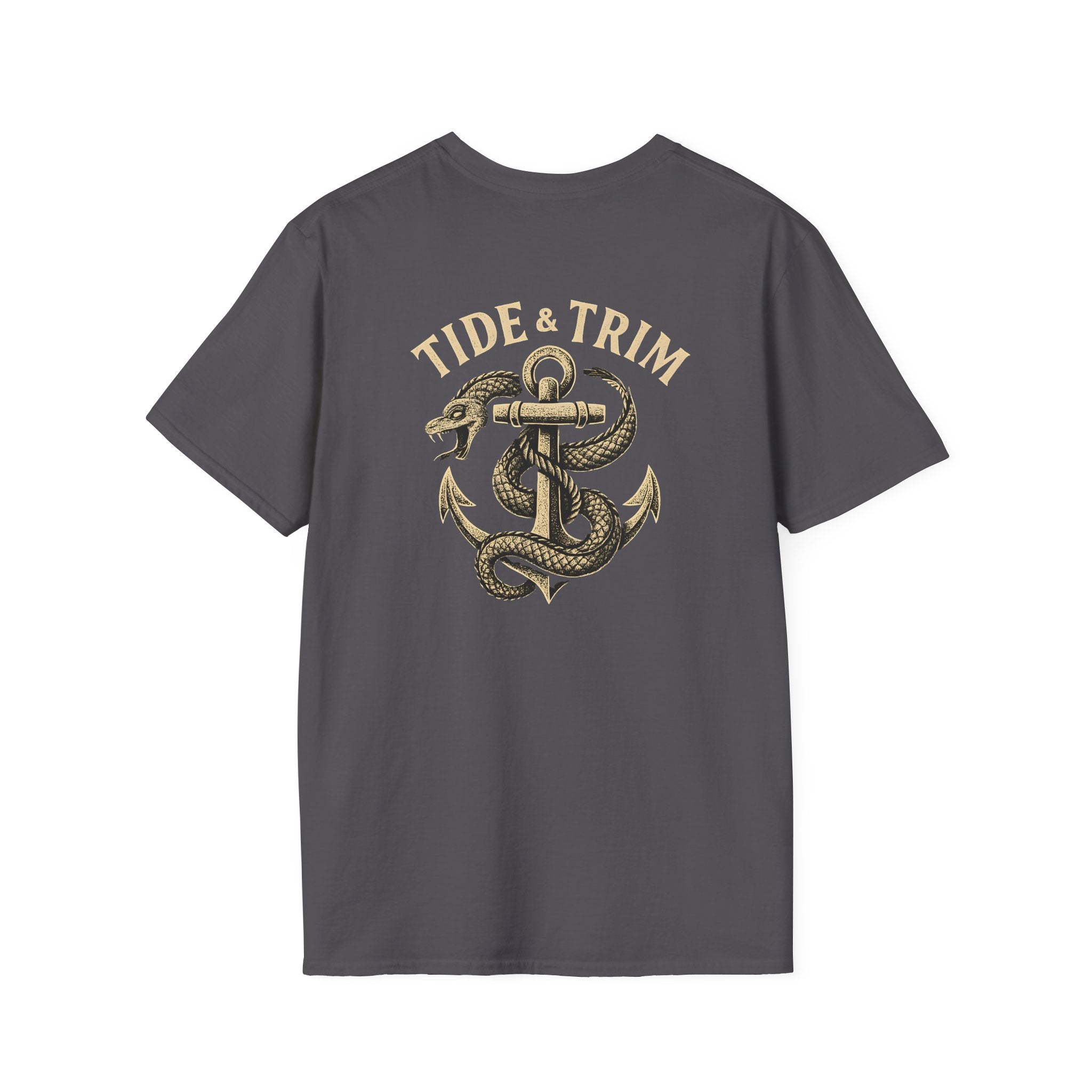 Sea Serpent Nautical Anchor T-Shirt- Tide & Trim