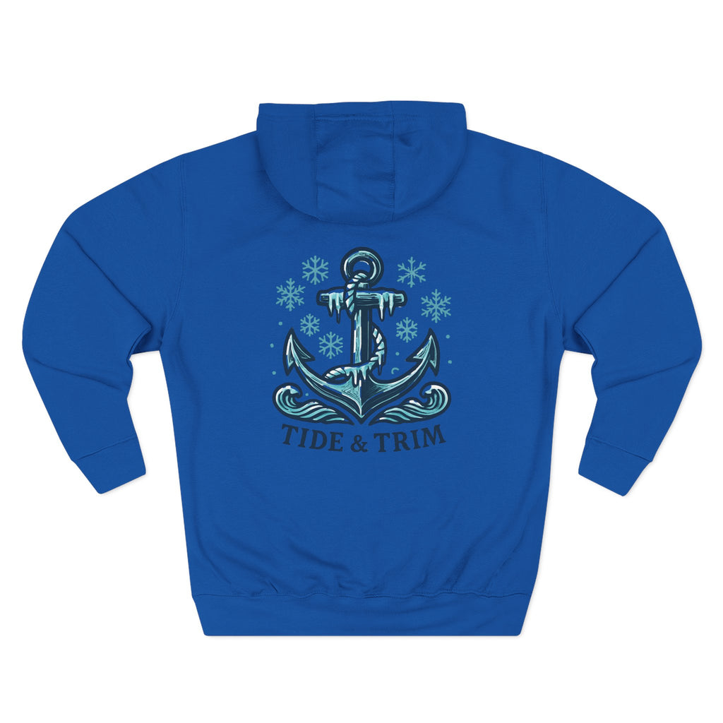 Tide & Trim Anchor Hoodie — Nautical Anchor Fleece Hoodie