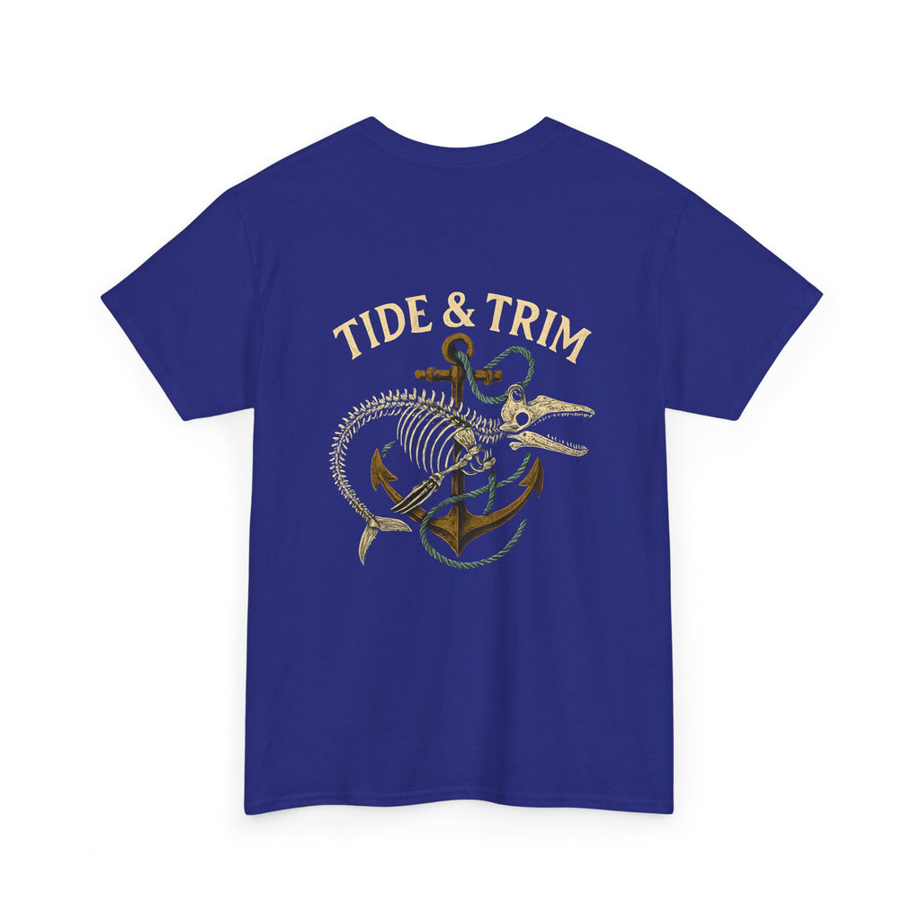Nautical Skeleton Fish Anchor T-Shirt