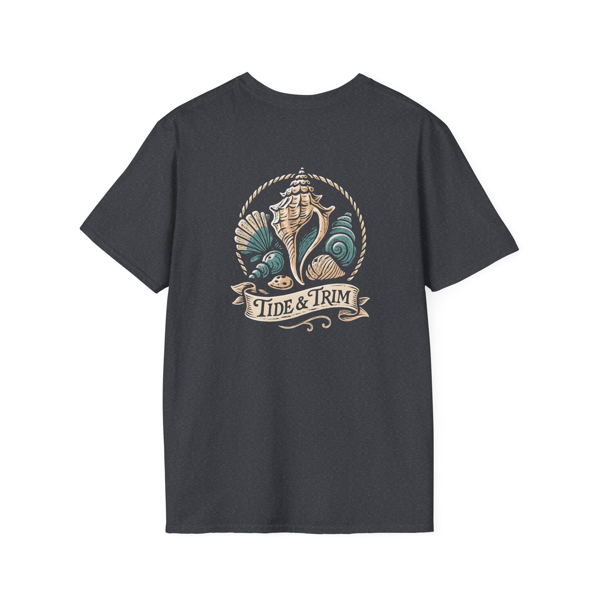 Seashell Beach Nautical T-Shirt — Coastal Shell Print Tee