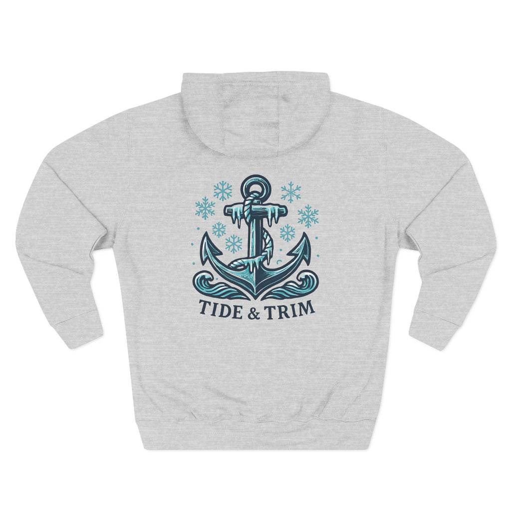 Tide & Trim Anchor Hoodie — Nautical Anchor Fleece Hoodie
