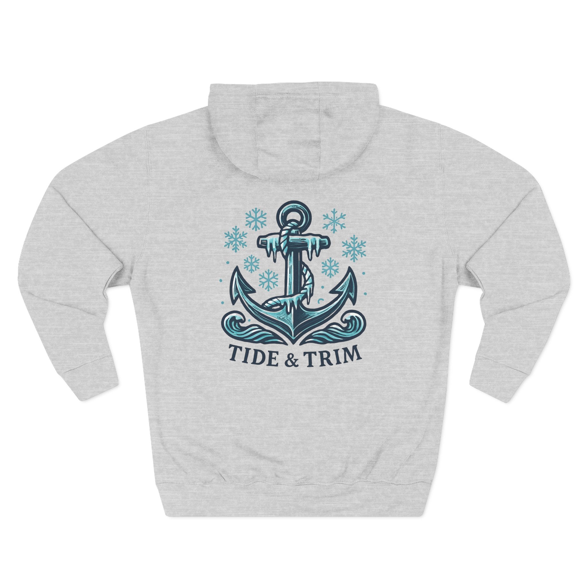 Tide & Trim Anchor Hoodie — Nautical Anchor Fleece Hoodie
