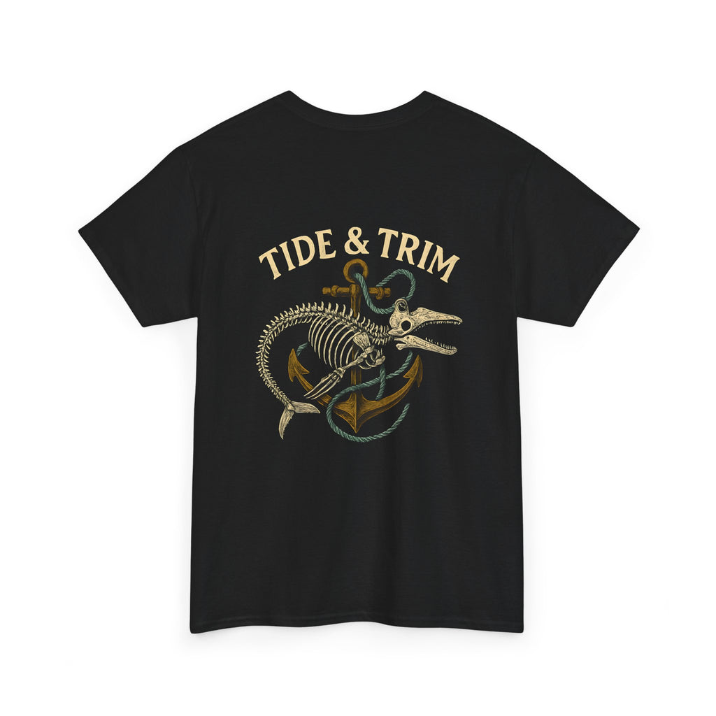 Nautical Skeleton Fish Anchor T-Shirt