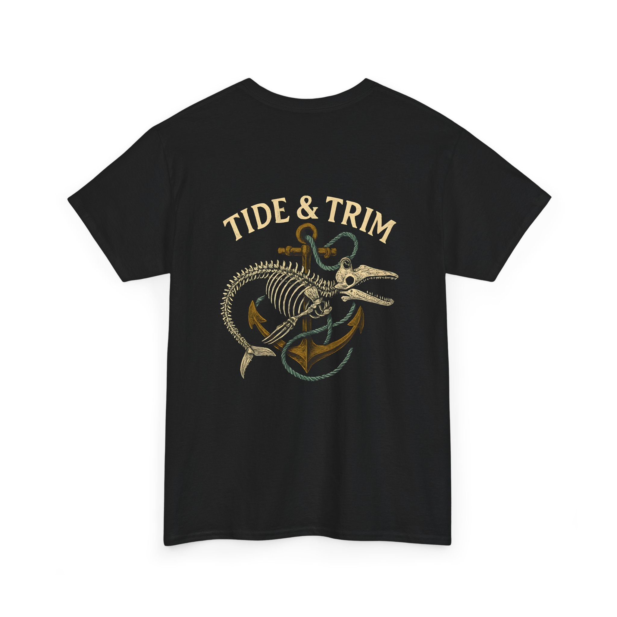 Nautical Skeleton Fish Anchor T-Shirt
