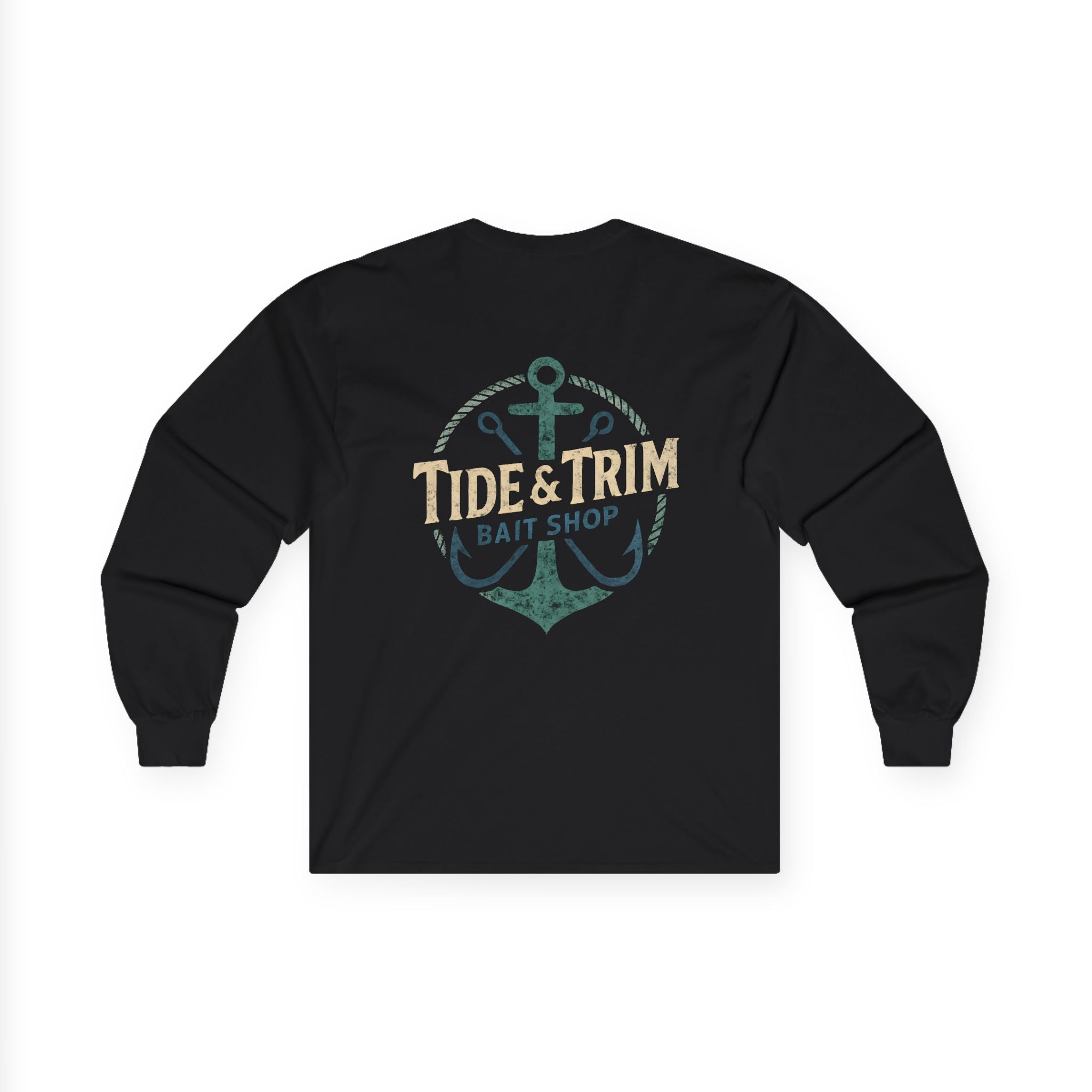 Nautical Bait Shop Anchor Long Sleeve Tee