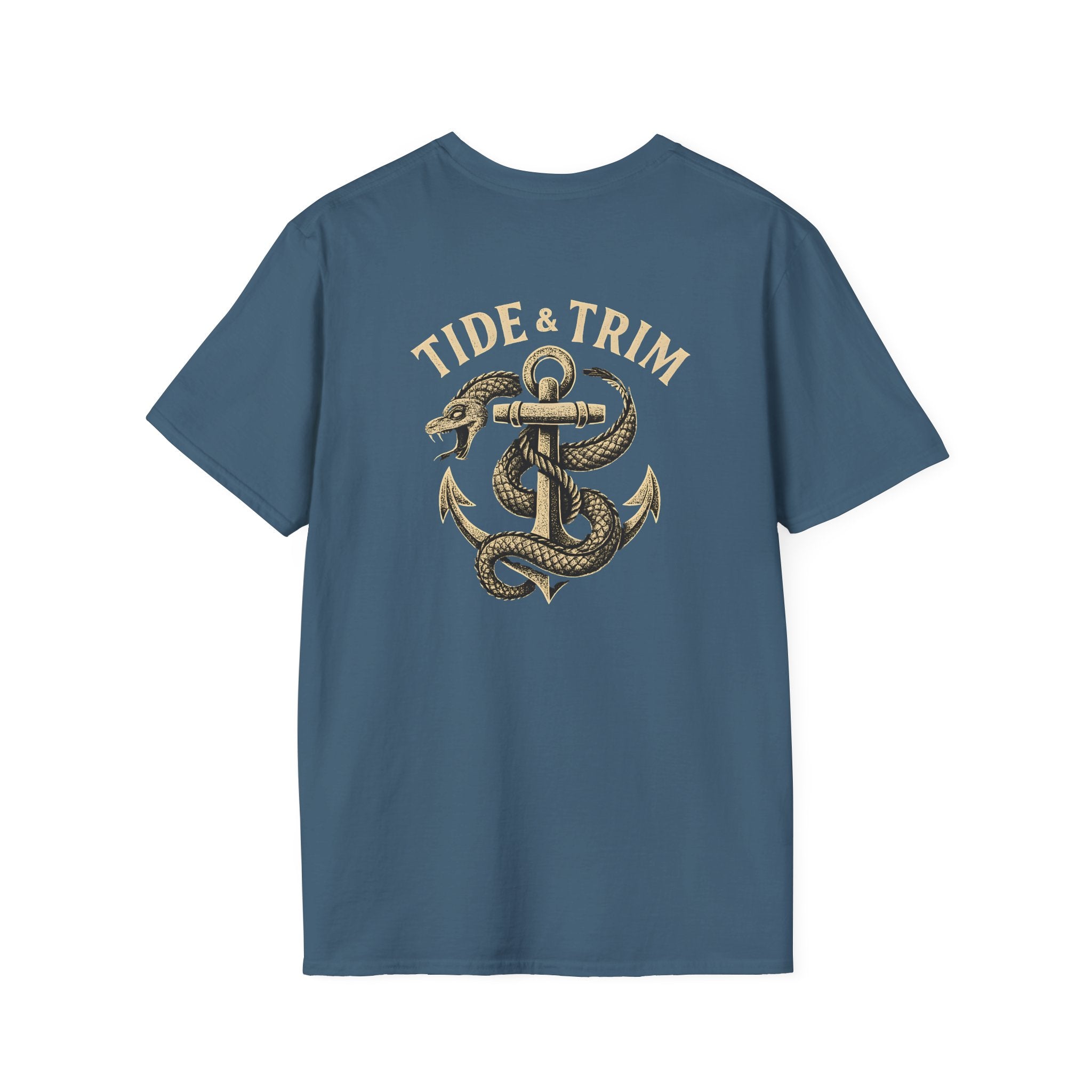 Sea Serpent Nautical Anchor T-Shirt- Tide & Trim