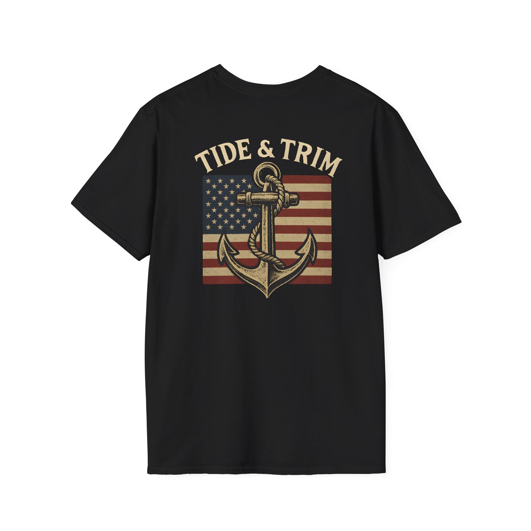 American Flag Anchor Nautical T-Shirt