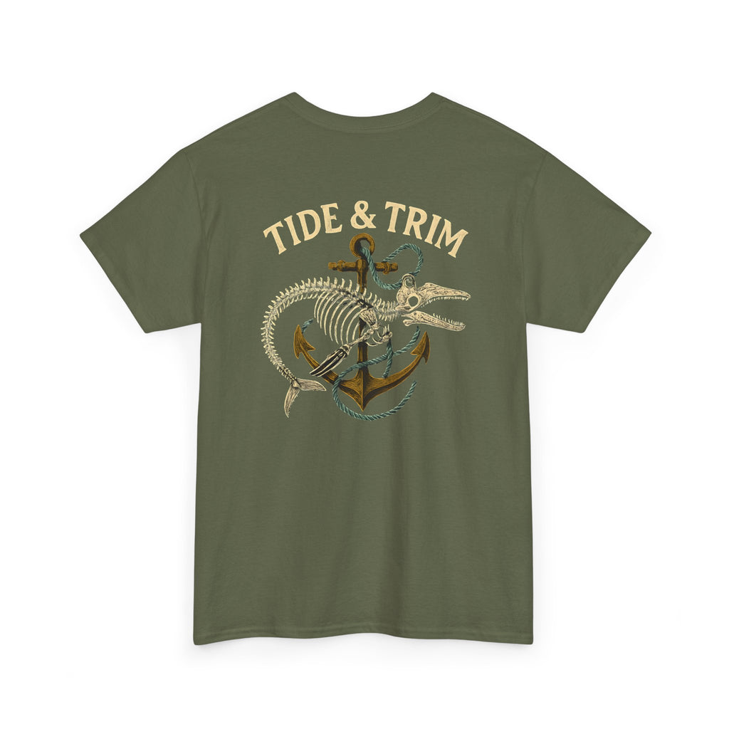 Nautical Skeleton Fish Anchor T-Shirt