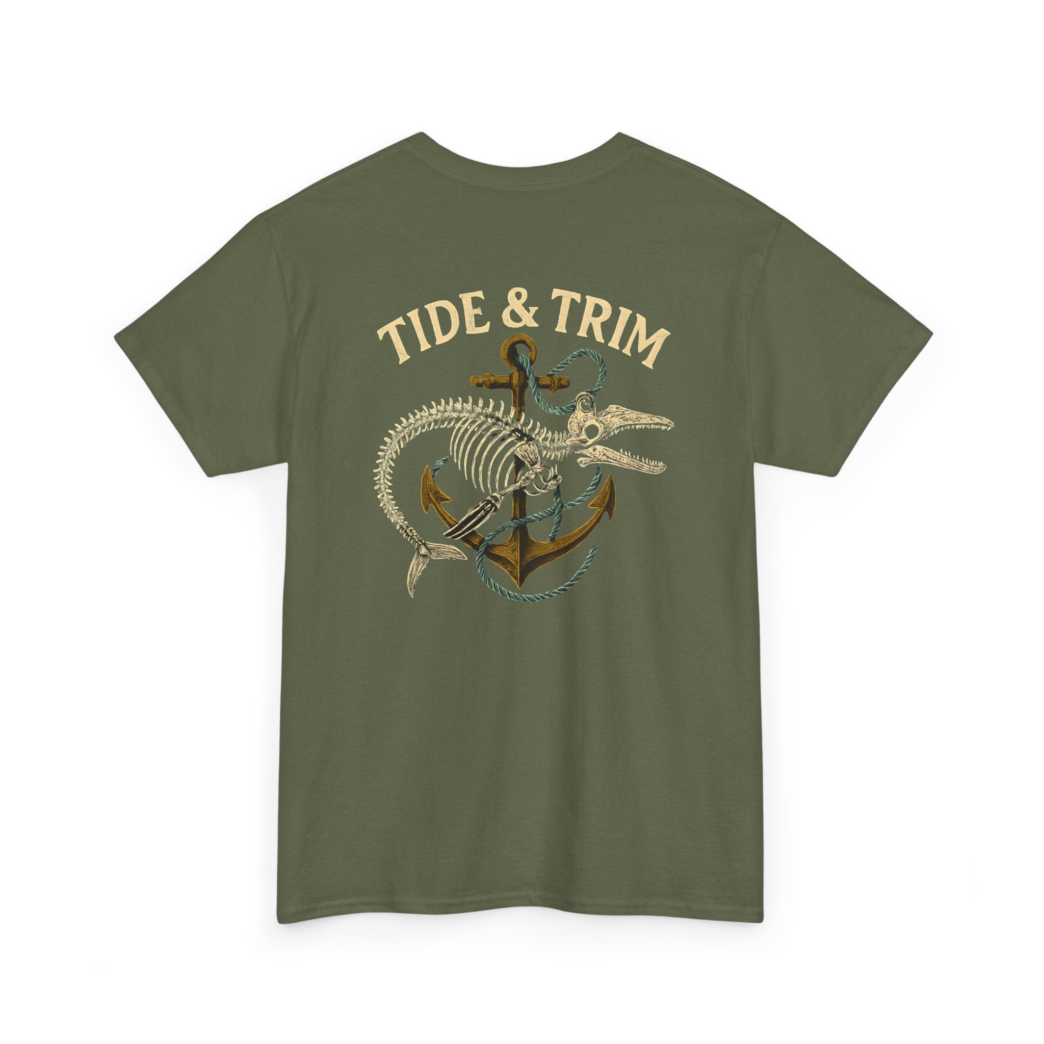 Nautical Skeleton Fish Anchor T-Shirt