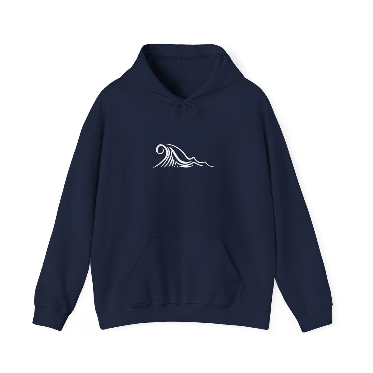 Tide & Trim Anchor Coffee Hoodie — Nautical Wave Pullover