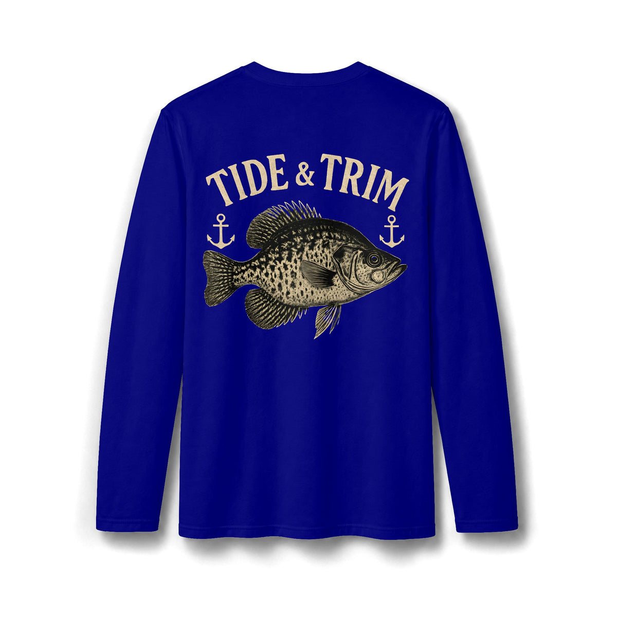 Crappie Fishing Long Sleeve T-shirt– Tide & Trim Sac-a-Lait  Angler