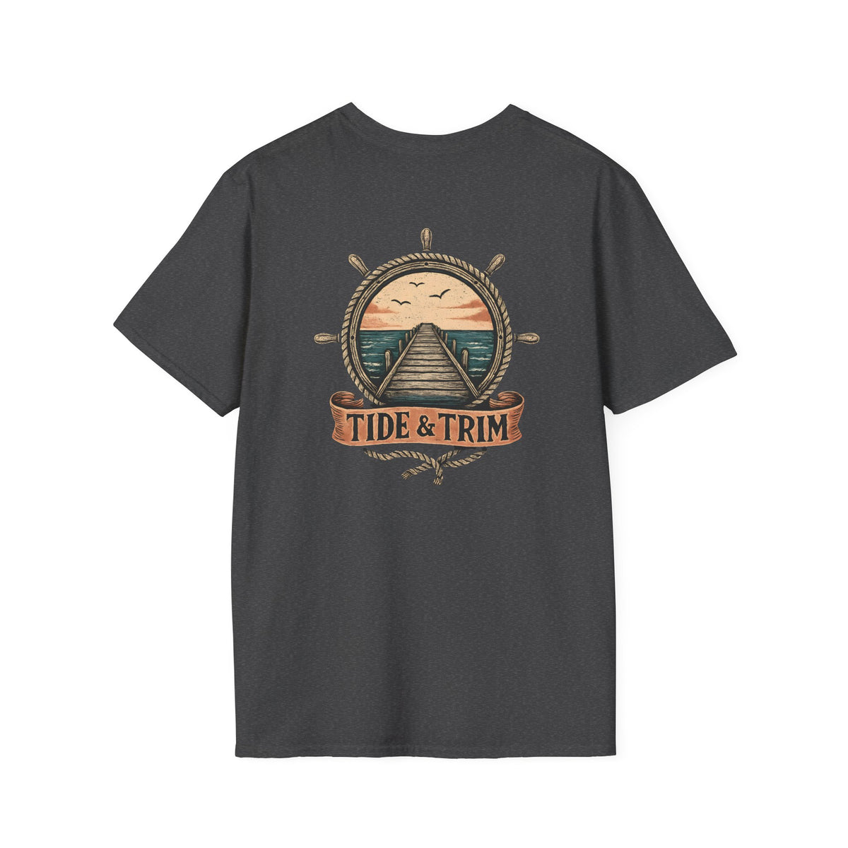 Pier Sunset Nautical T-Shirt- Tide & Trim