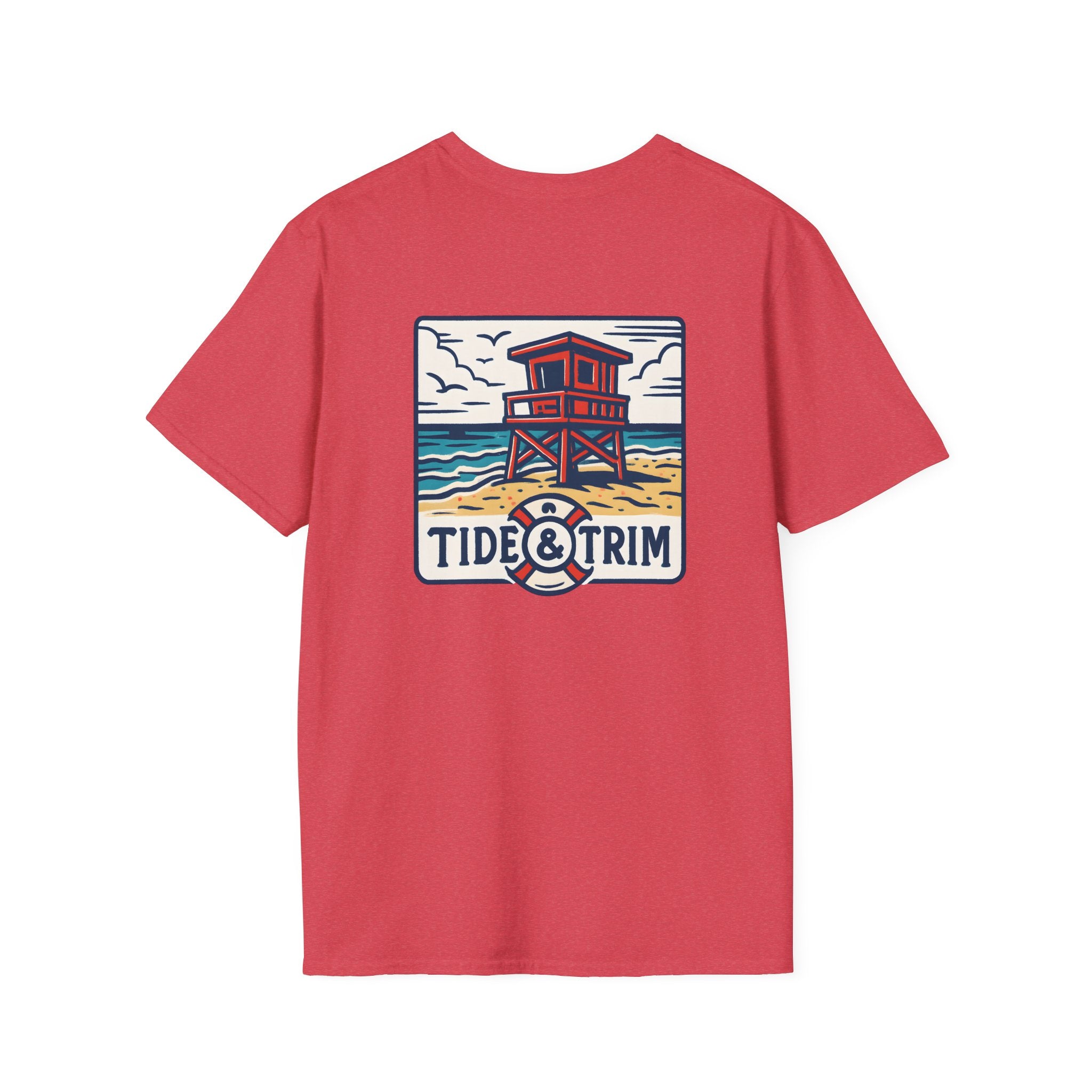 Coastal Lifeguard Tower Beach T-Shirt — Vintage Coastal Lifeguard Tee