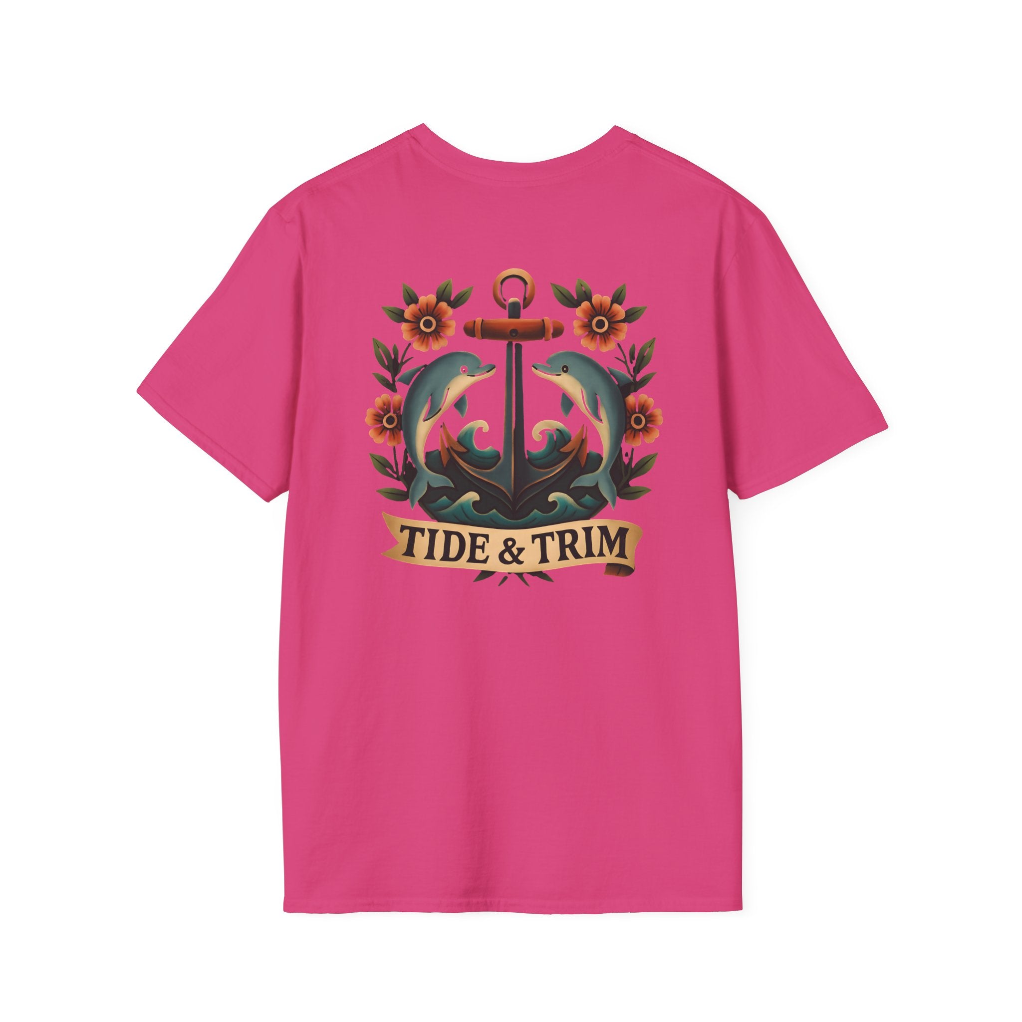 Anchor & Dolphins Floral Nautical T-Shirt