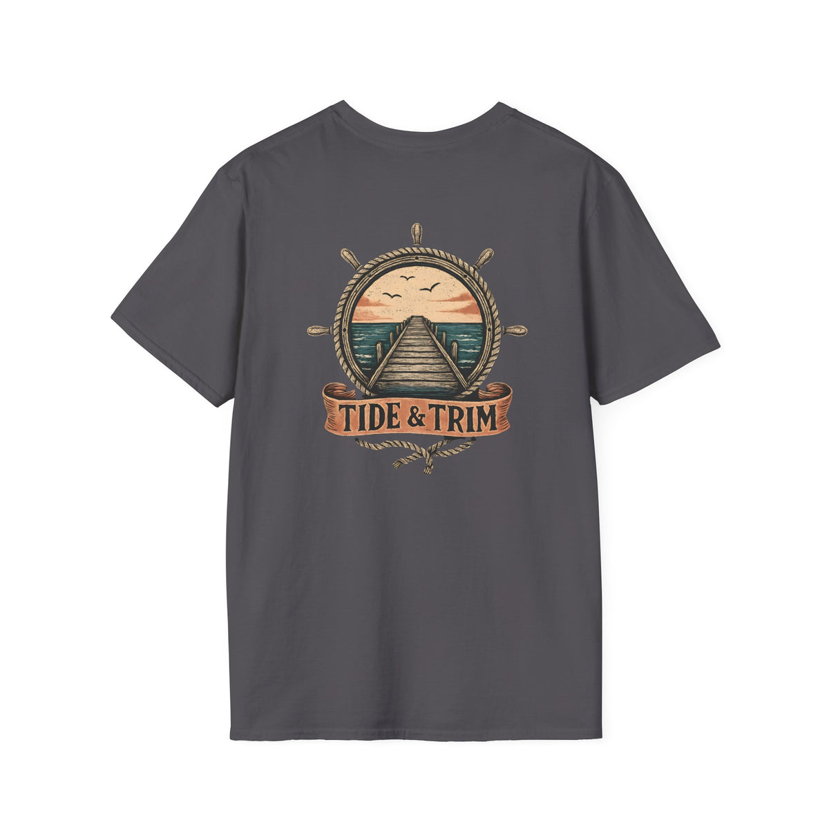 Pier Sunset Nautical T-Shirt- Tide & Trim
