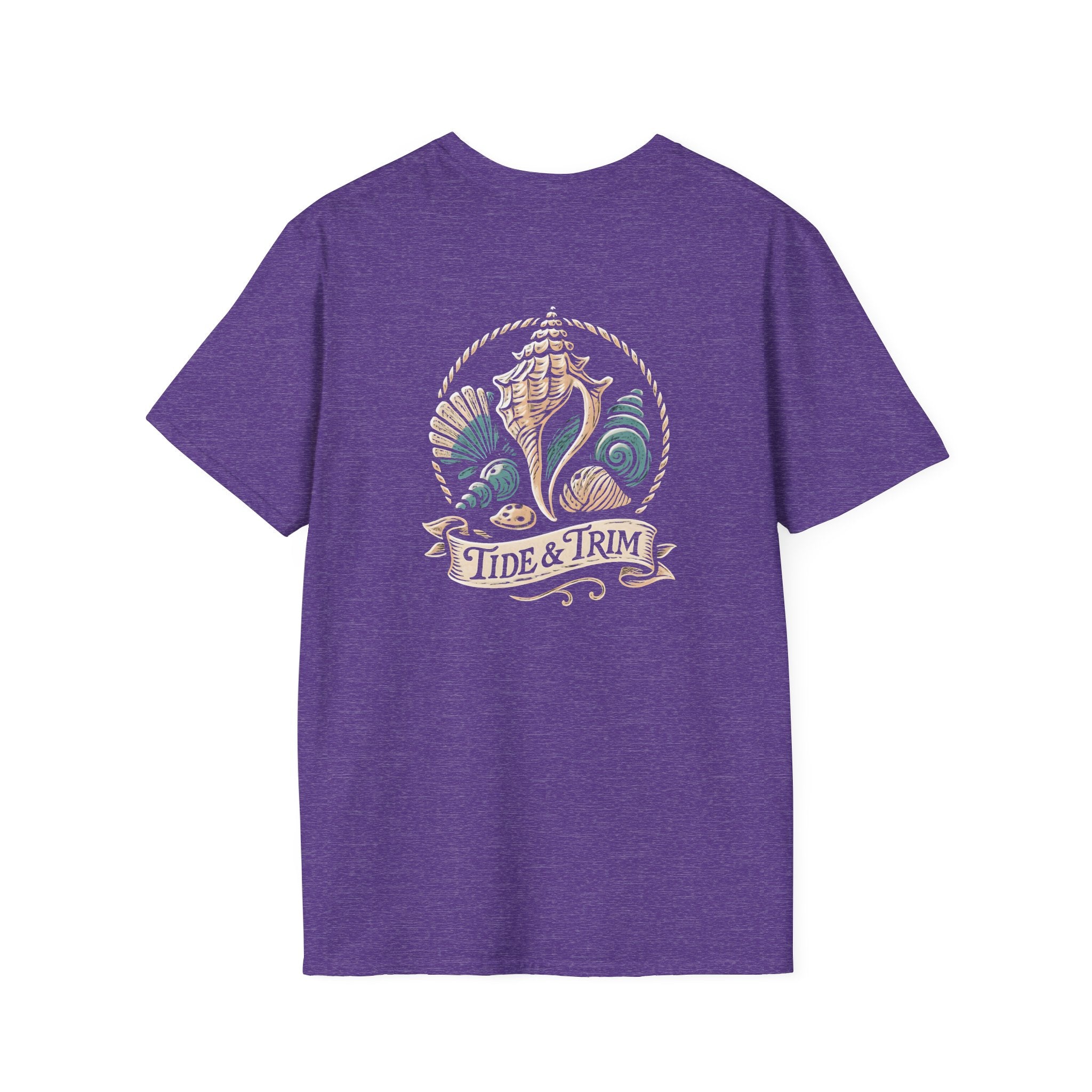 Seashell Beach Nautical T-Shirt — Coastal Shell Print Tee