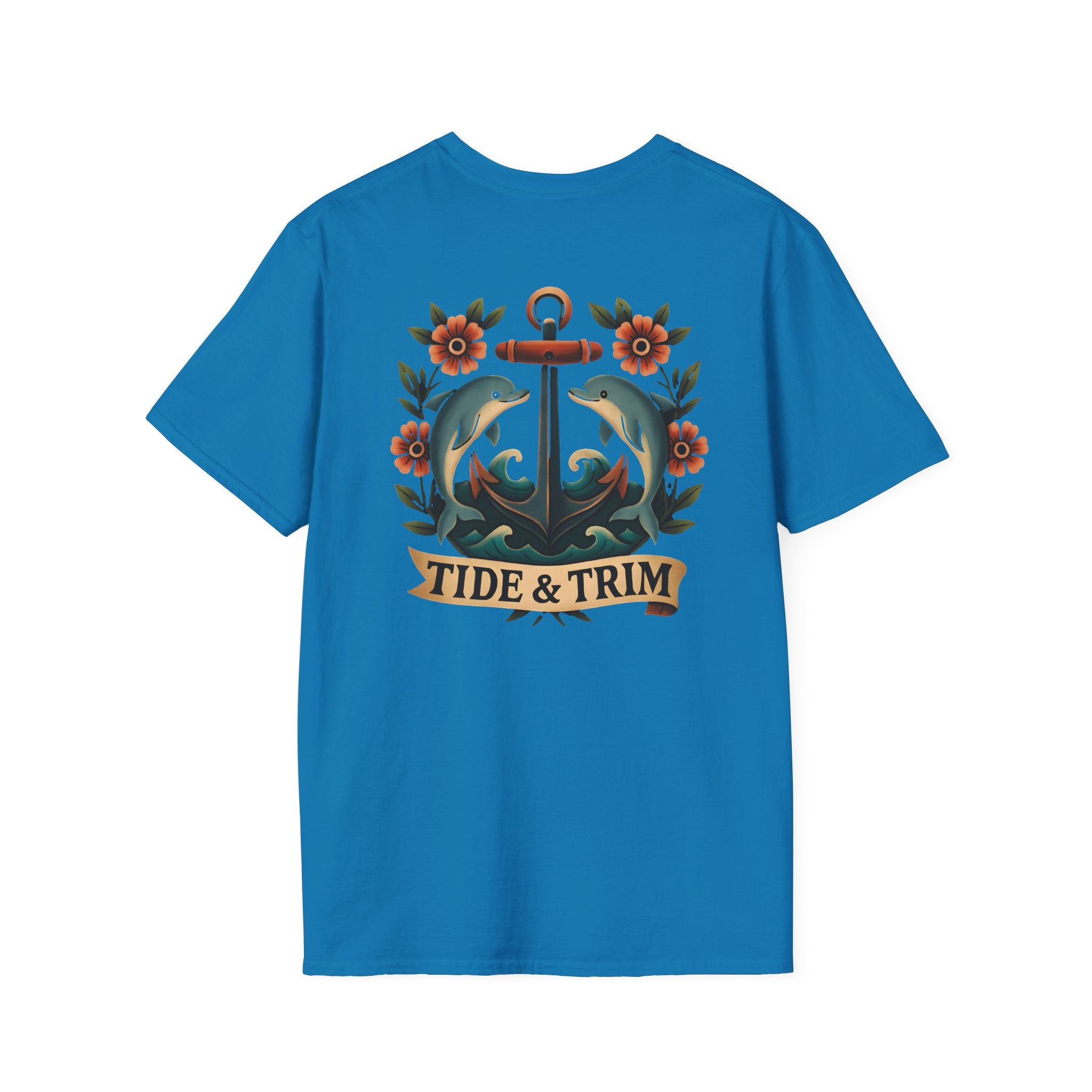 Anchor & Dolphins Floral Nautical T-Shirt