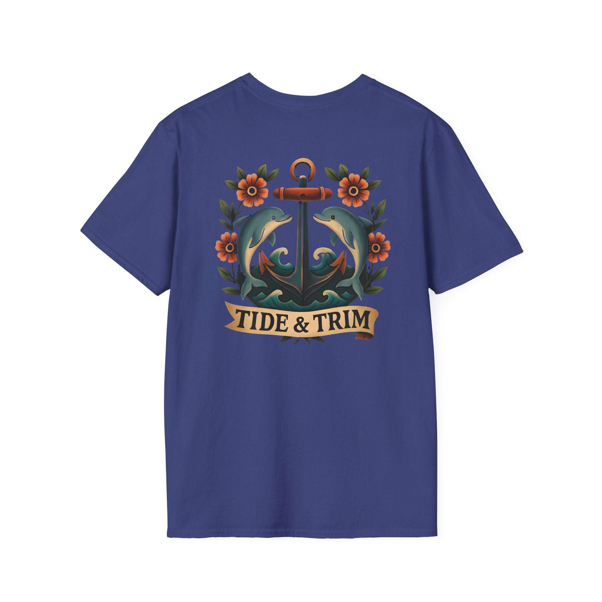 Anchor & Dolphins Floral Nautical T-Shirt