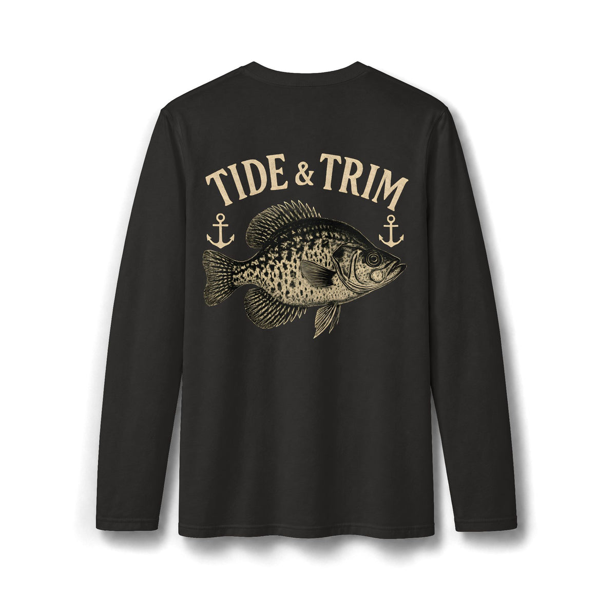 Crappie Fishing Long Sleeve T-shirt– Tide & Trim Sac-a-Lait  Angler
