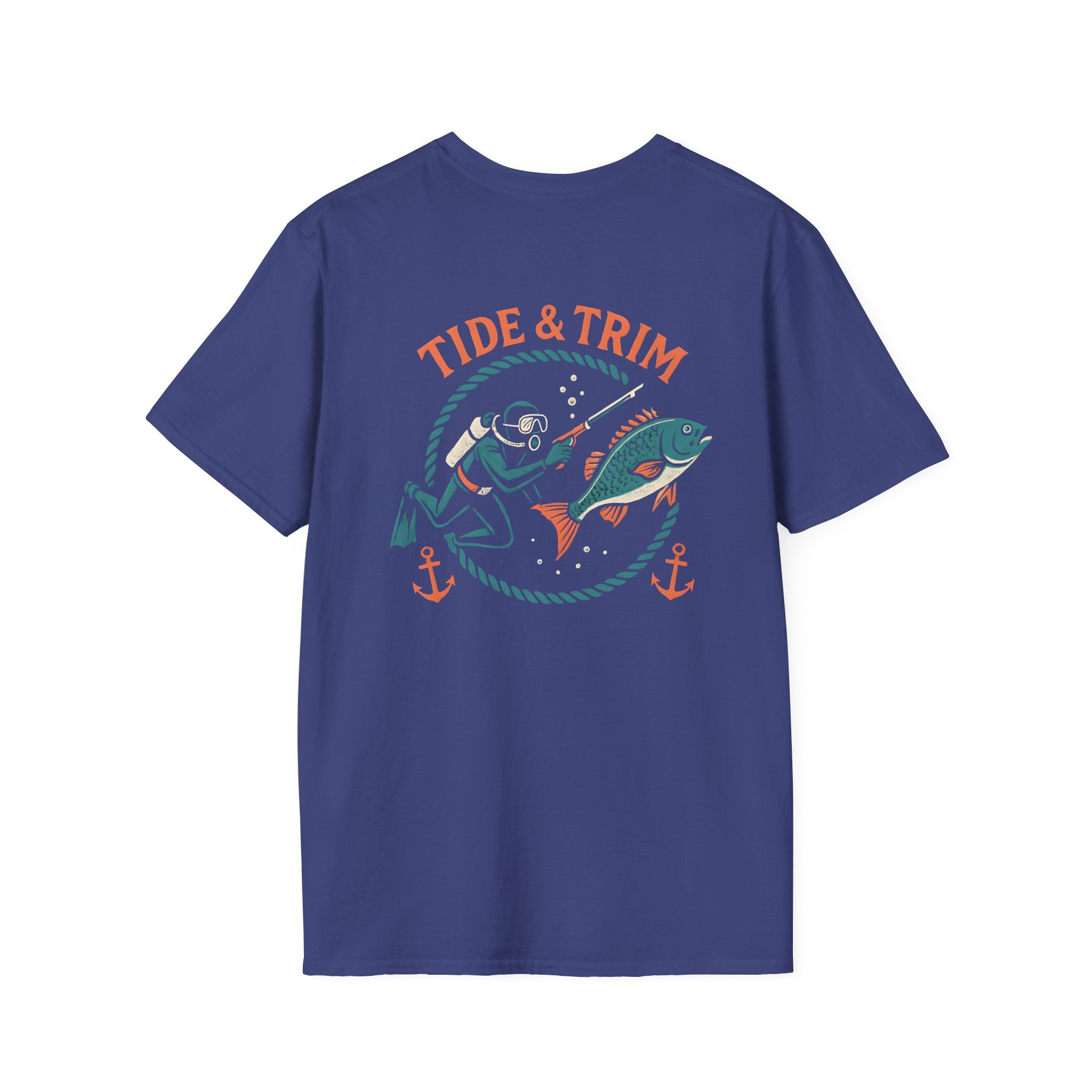 Retro Spearfishing Diver T-Shirt — Nautical Vintage Dive Tee