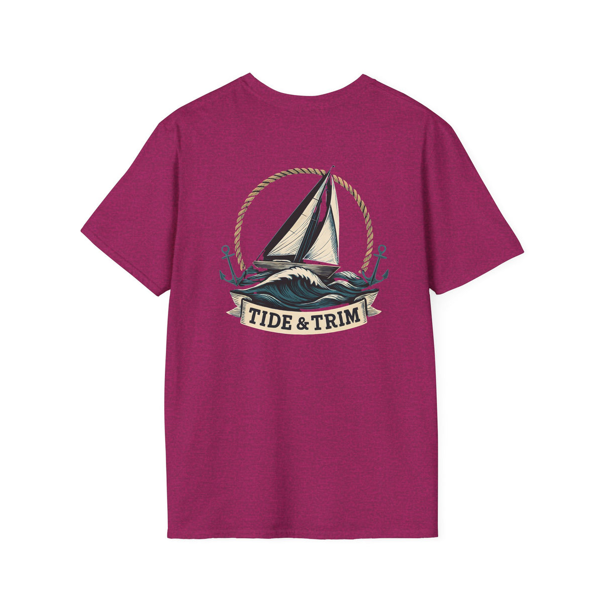 Sailboat 'Tide & Trim' T-Shirt — Nautical Sailing Graphic Tee