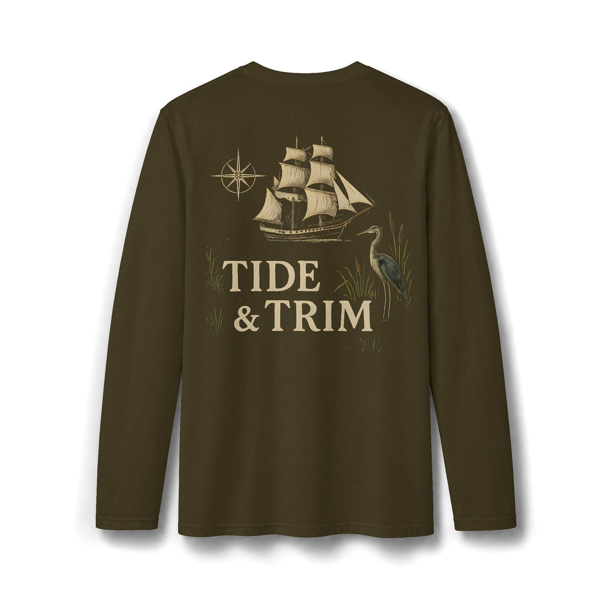 Tide & Trim Coastal March Sailing Long Sleeve T-Shirt