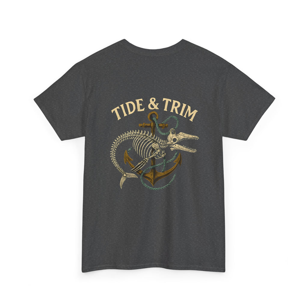 Nautical Skeleton Fish Anchor T-Shirt