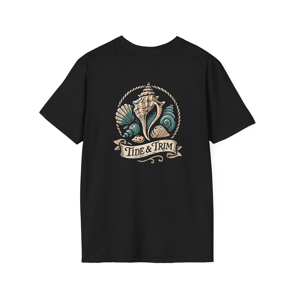 Seashell Beach Nautical T-Shirt — Coastal Shell Print Tee