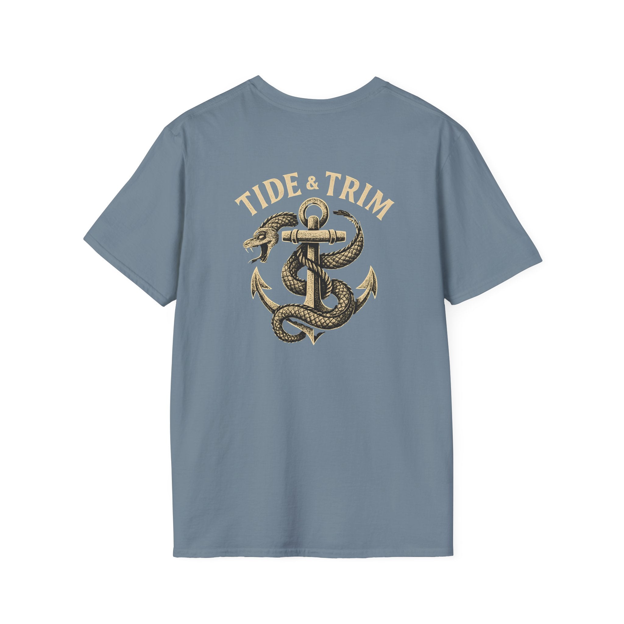 Sea Serpent Nautical Anchor T-Shirt- Tide & Trim