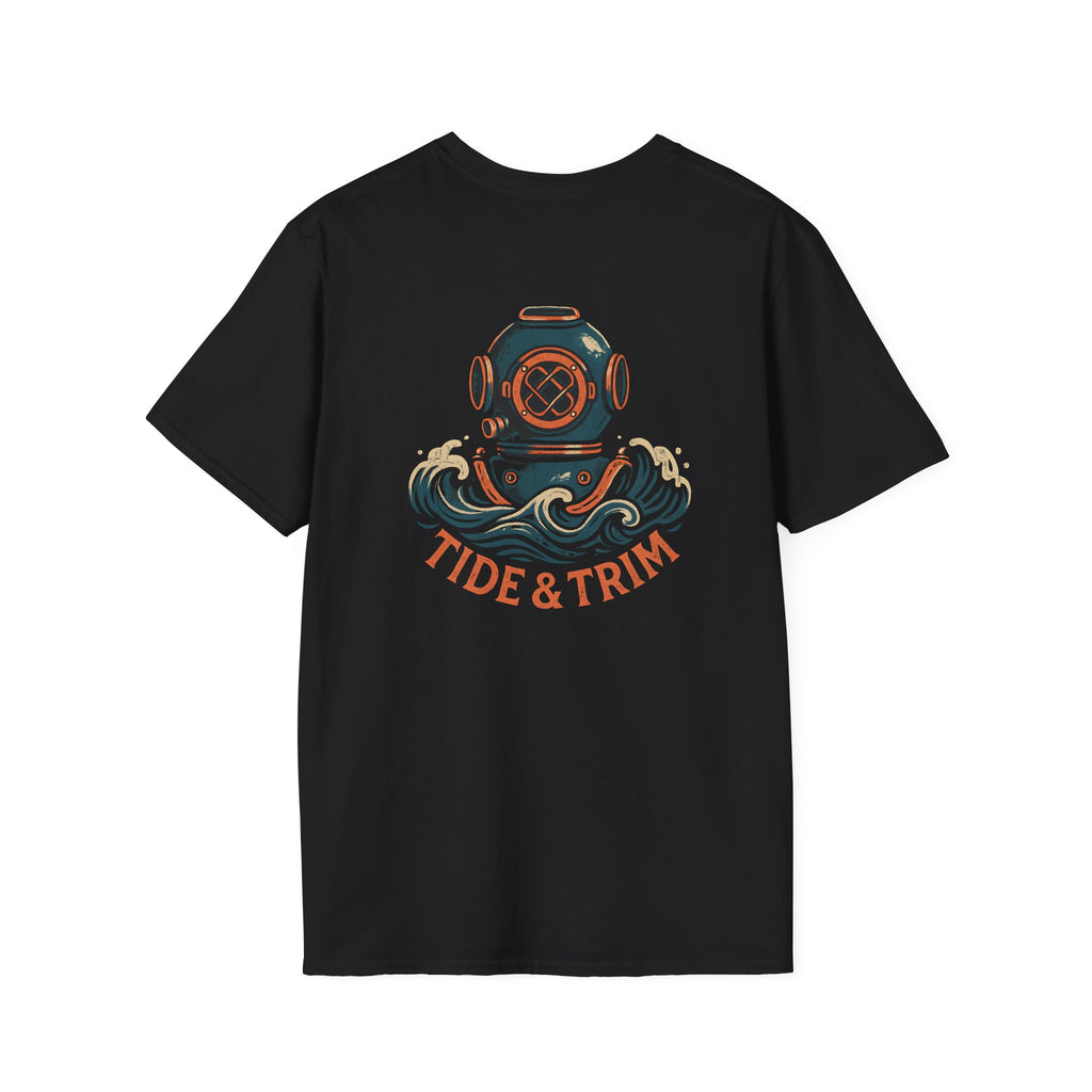 Diver Helmet Nautical T-Shirt — Tide & Trim Diver Design