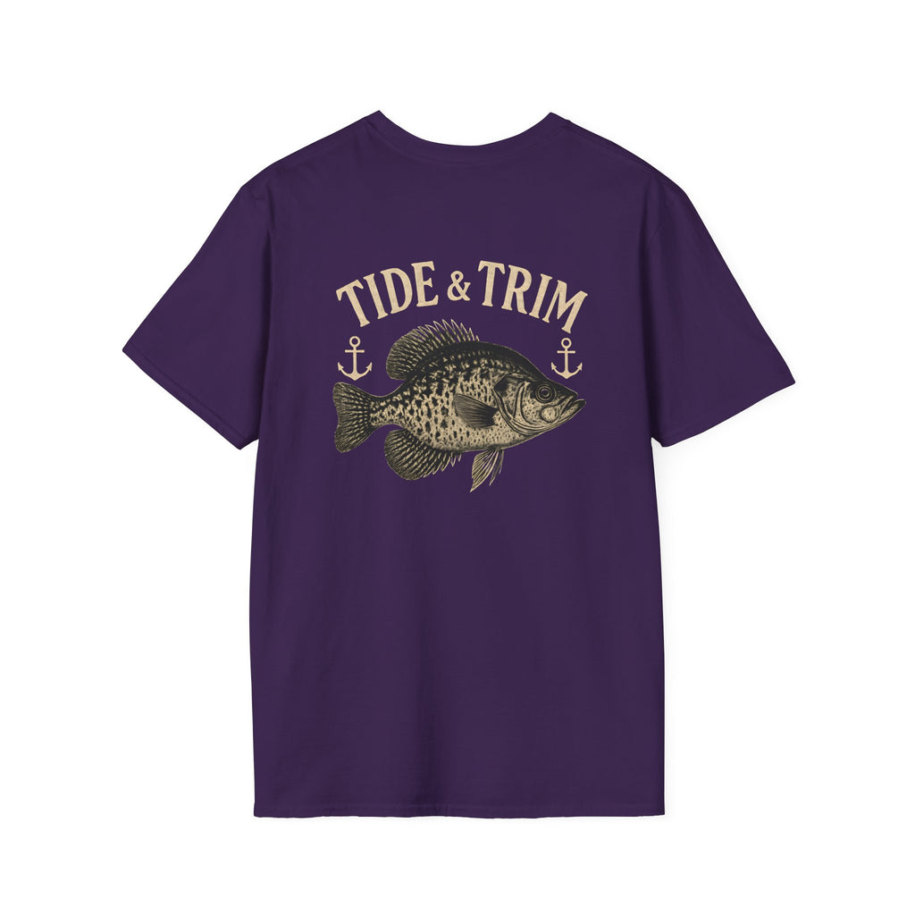 Crappie Fishing T-Shirt – Tide & Trim Sac-a-Lait  Angler
