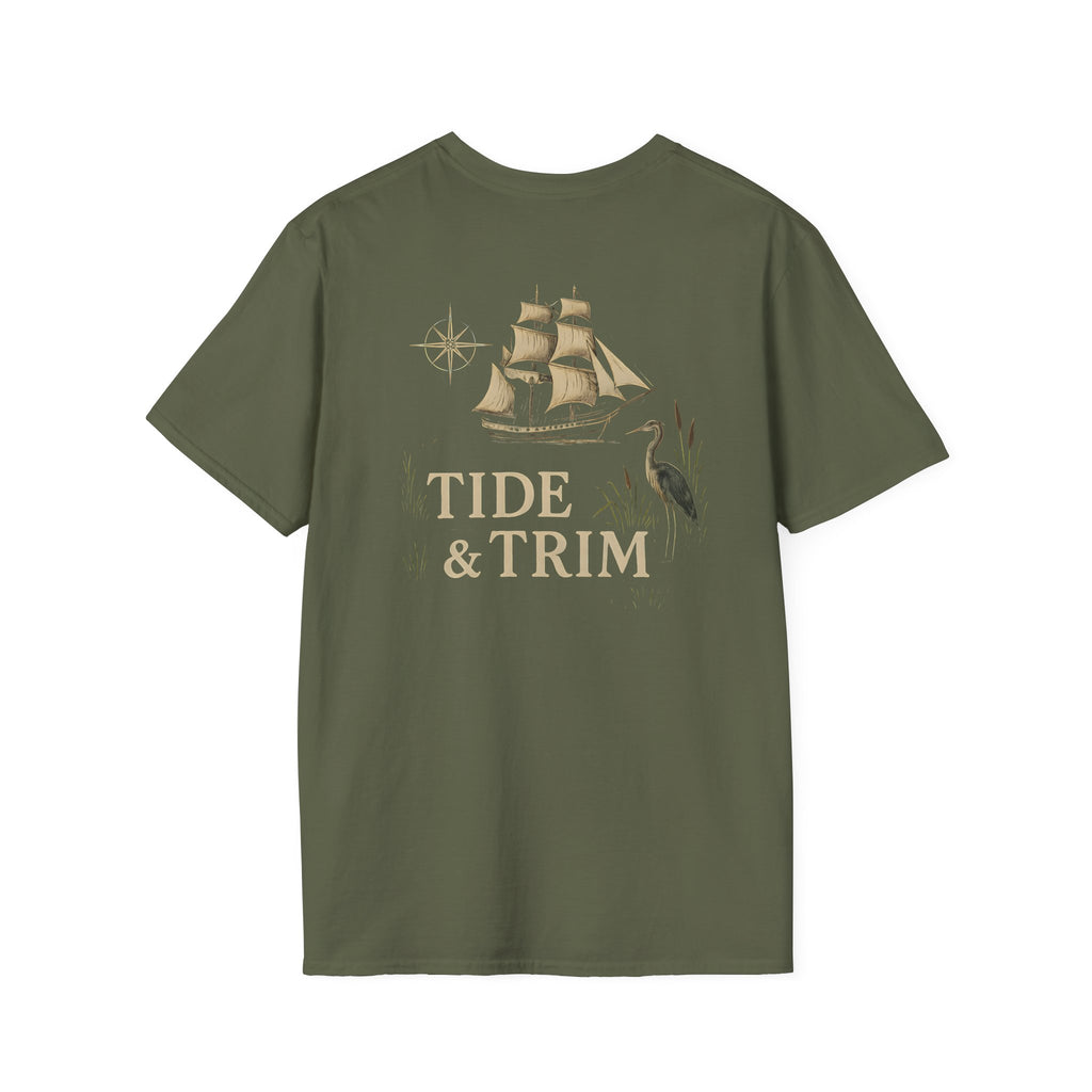 Tide & Trim Coastal Marsh Sailing T-Shirt