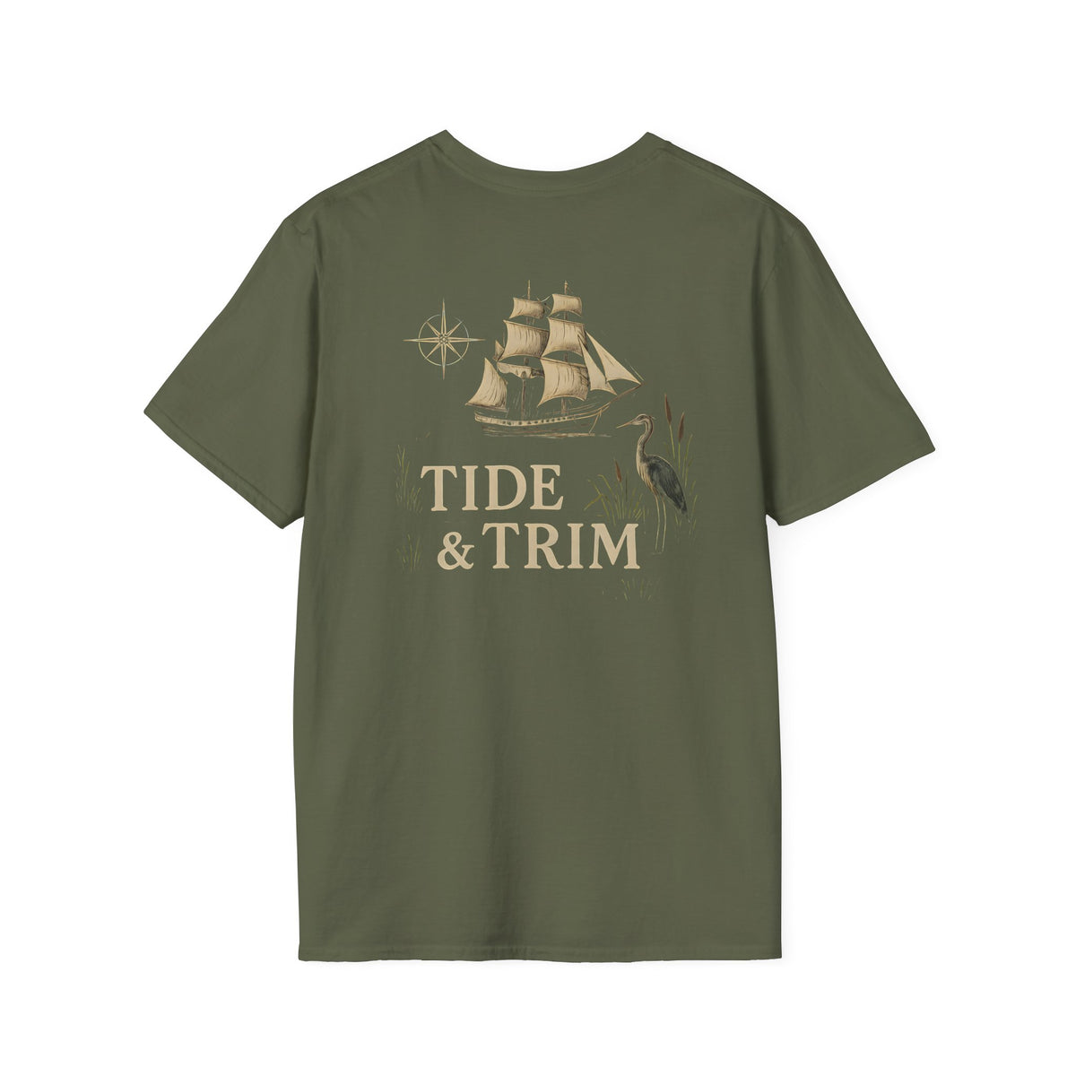 Tide & Trim Coastal Marsh Sailing T-Shirt