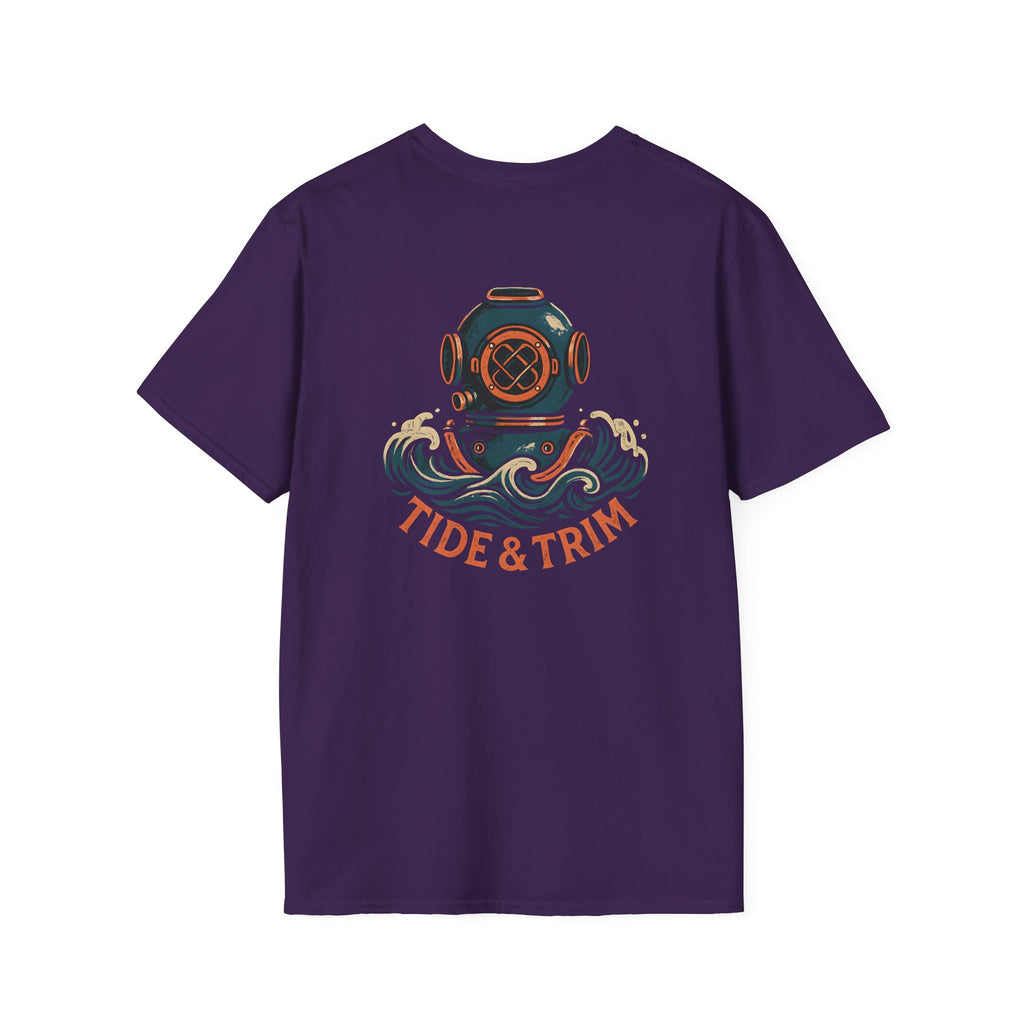 Diver Helmet Nautical T-Shirt — Tide & Trim Diver Design