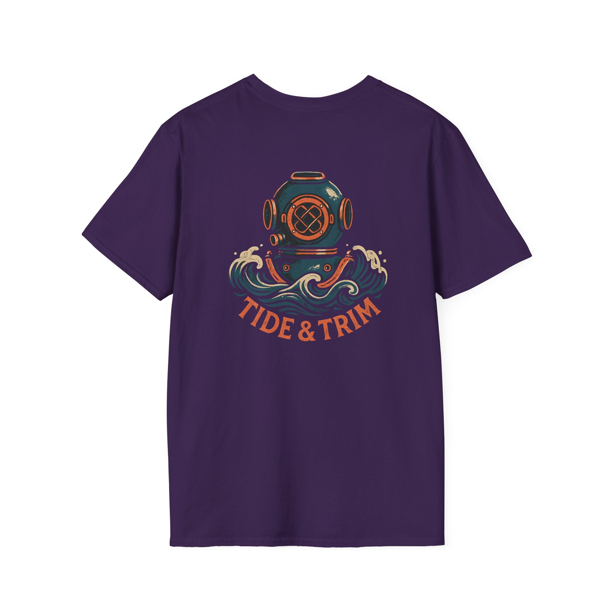 Diver Helmet Nautical T-Shirt — Tide & Trim Diver Design