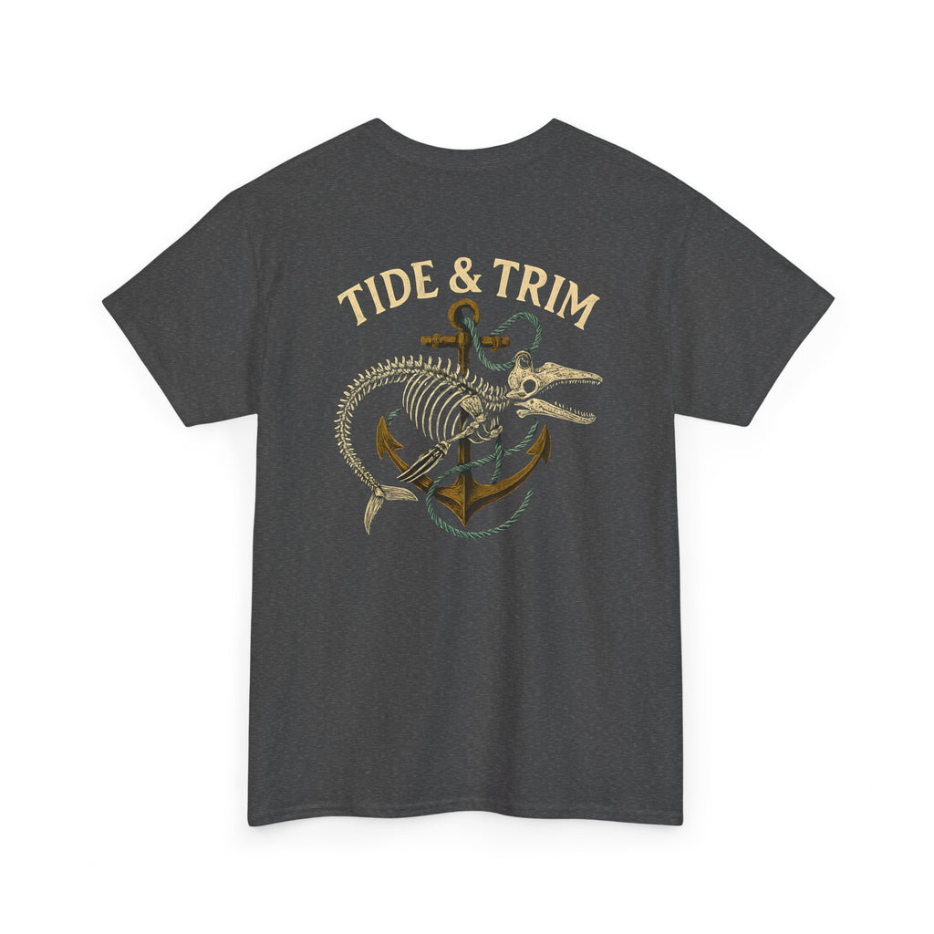 Nautical Skeleton Fish Anchor T-Shirt